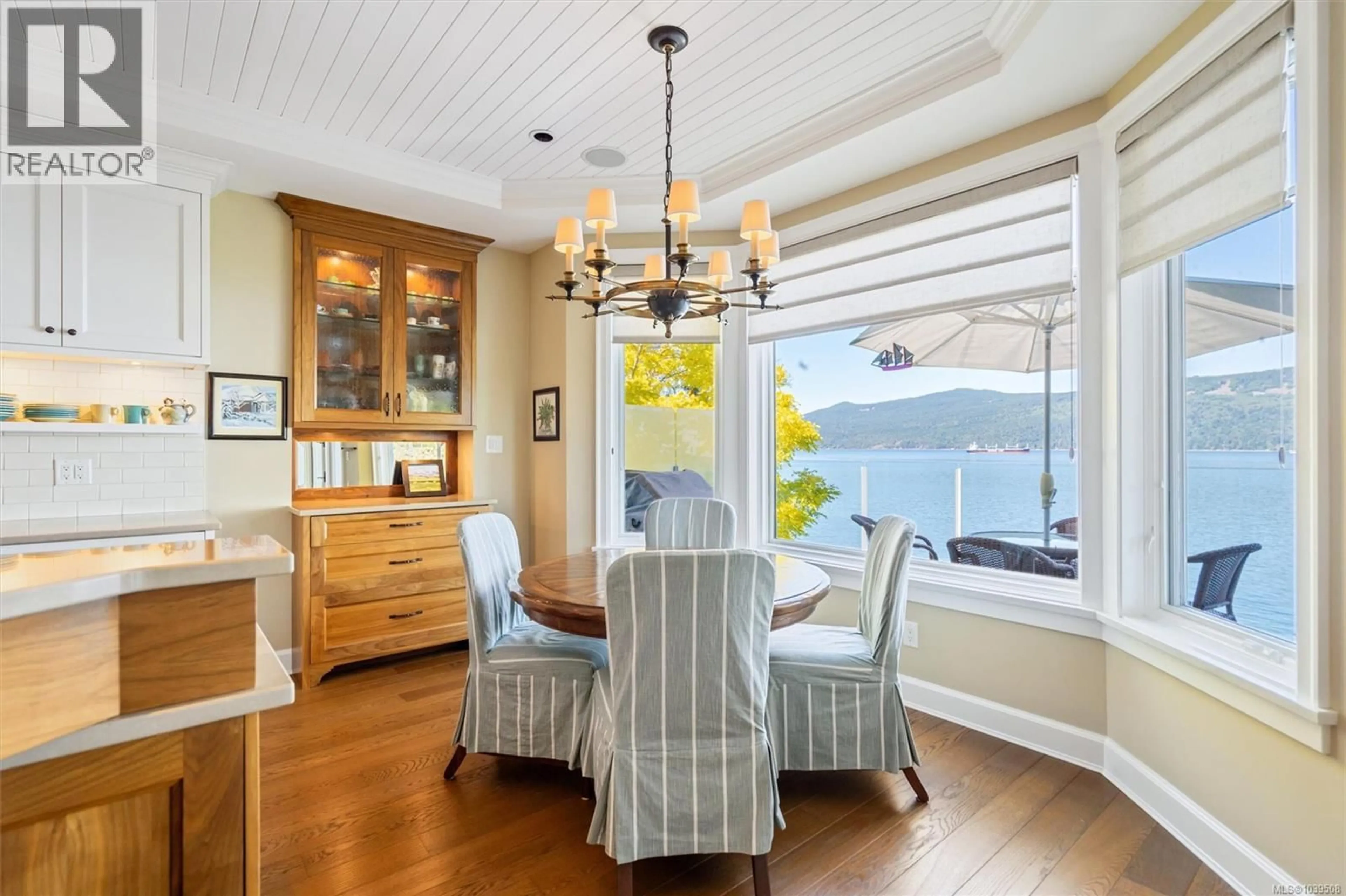 Dining room, wood/laminate floor for 221 MARINE DRIVE, Cobble Hill British Columbia V0R1L1