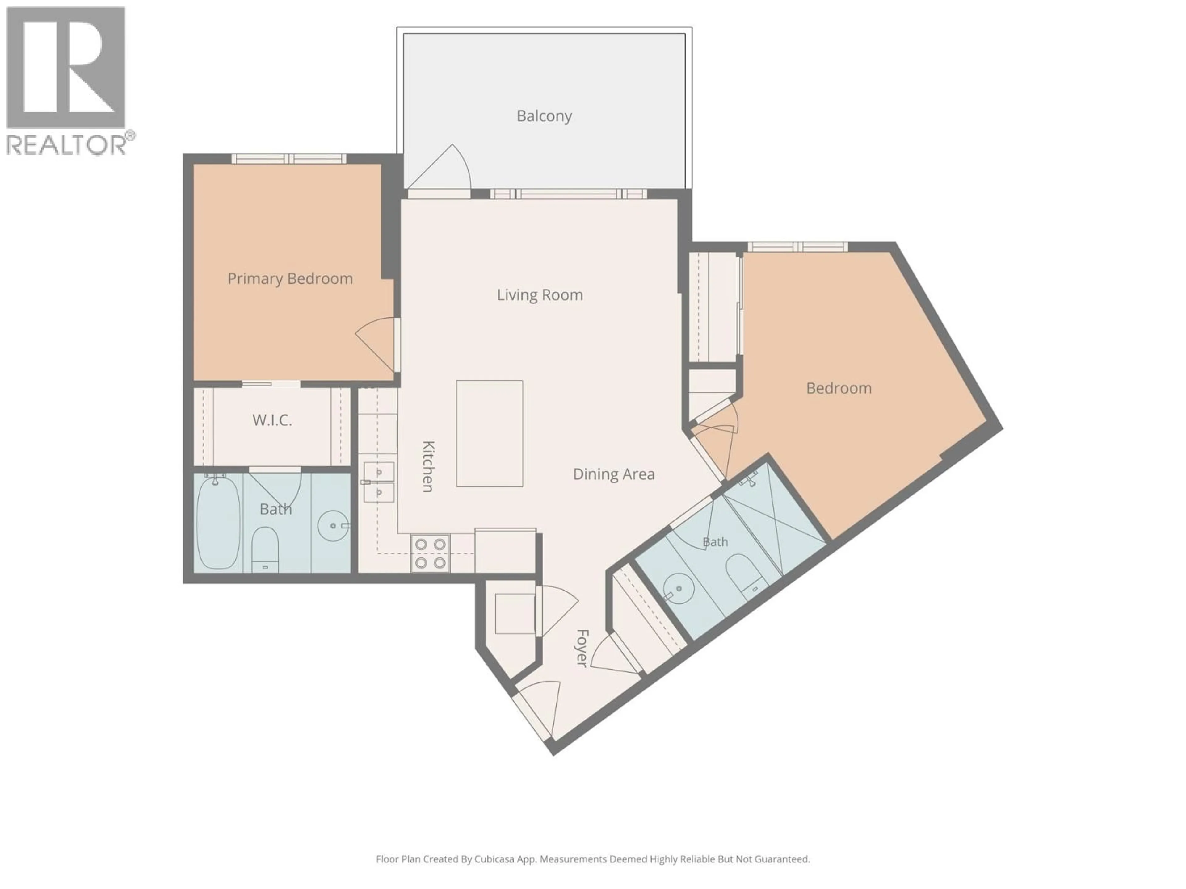 Floor plan for 250 - 654 COOK ROAD, Kelowna British Columbia V1W3G7