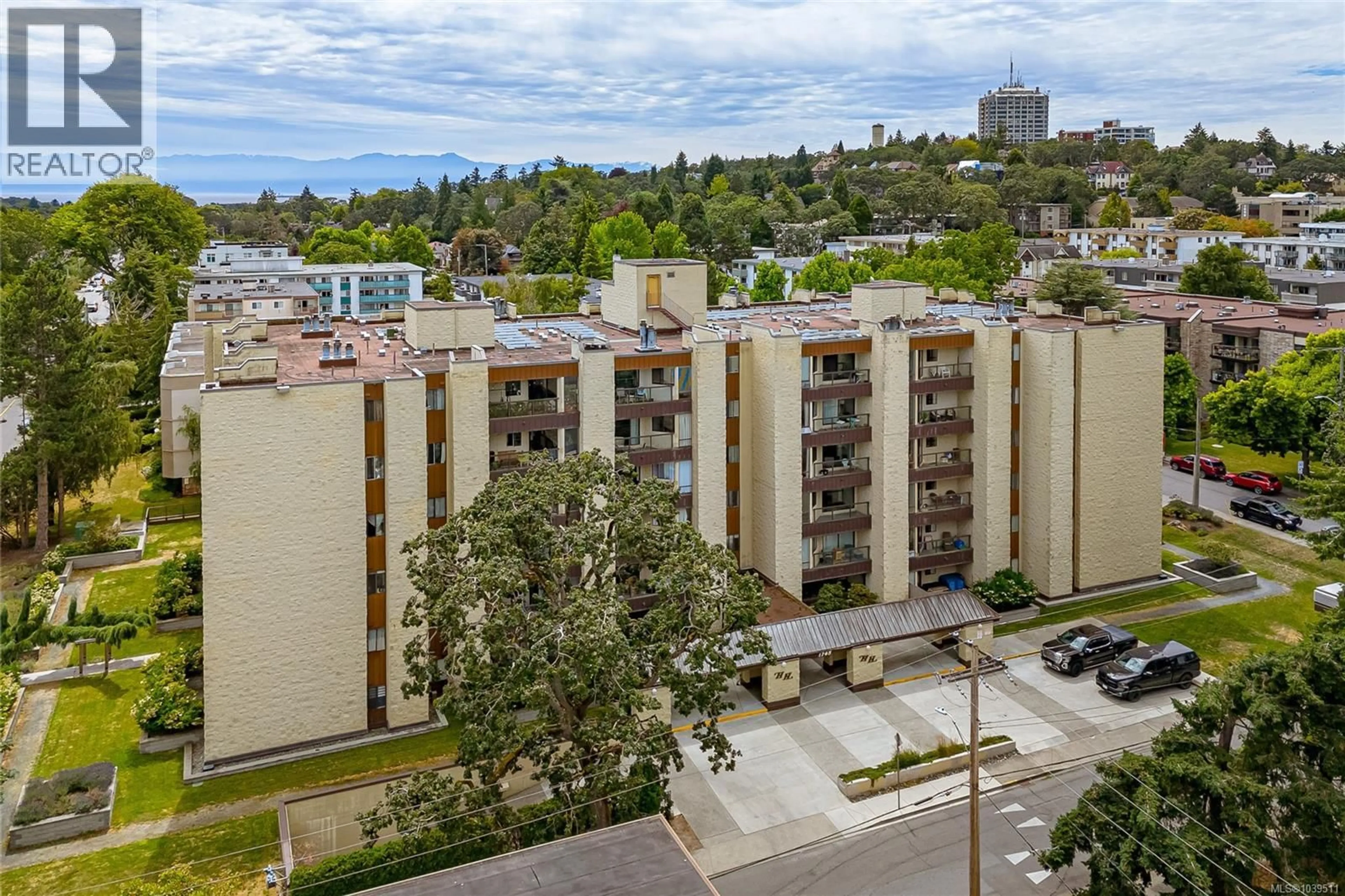 A pic from outside/outdoor area/front of a property/back of a property/a pic from drone, city buildings view from balcony for 310 - 1745 LEIGHTON ROAD, Victoria British Columbia V8R6R6