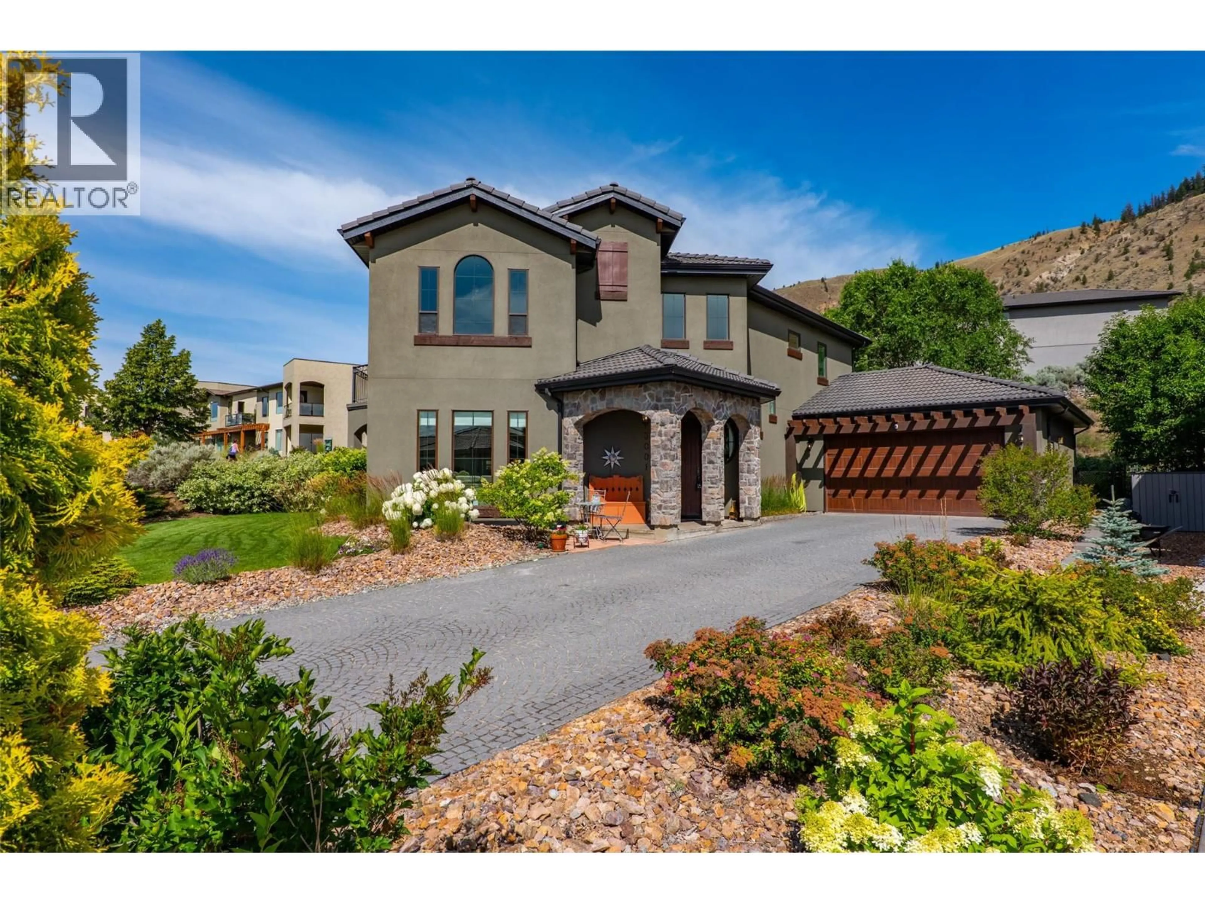 Home with brick exterior material, street for 3001 VISAO COURT, Kamloops British Columbia V2H0C6