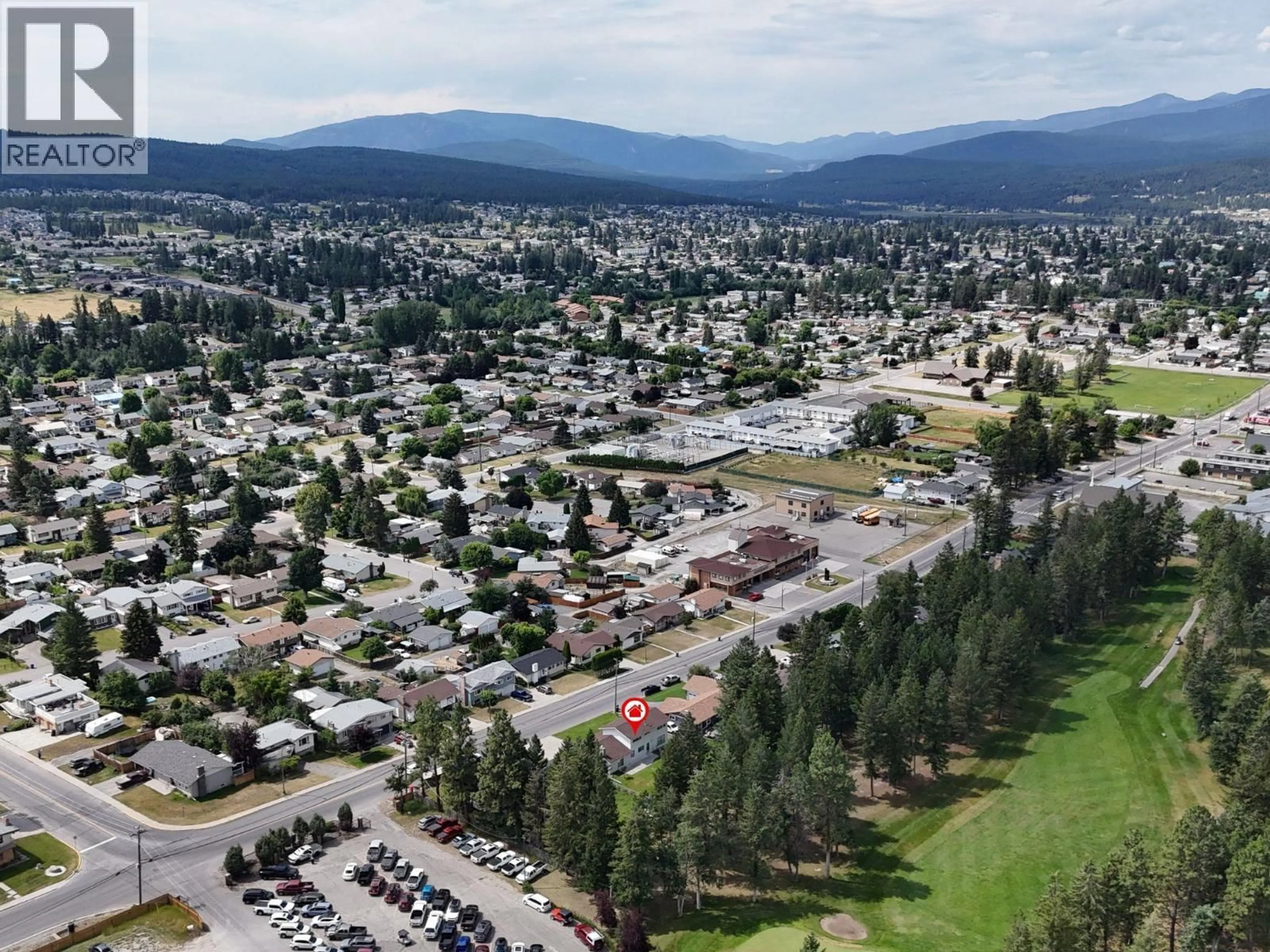 A pic from outside/outdoor area/front of a property/back of a property/a pic from drone, mountain view for 2608 2ND STREET SOUTH, Cranbrook British Columbia V1C1E2