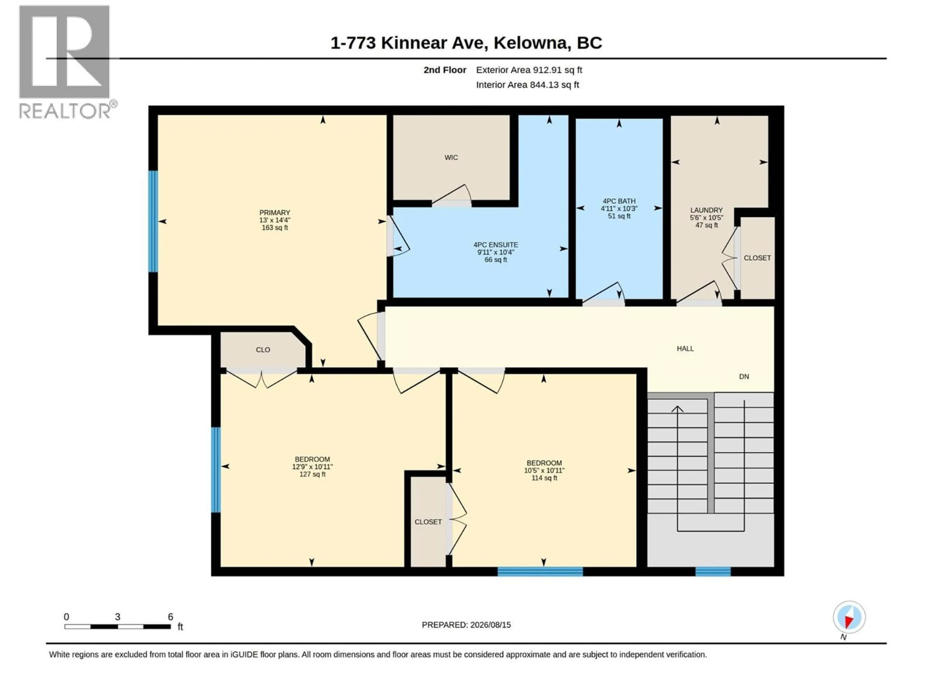 Floor plan for 1 - 773 KINNEAR AVENUE, Kelowna British Columbia V1Y5B2