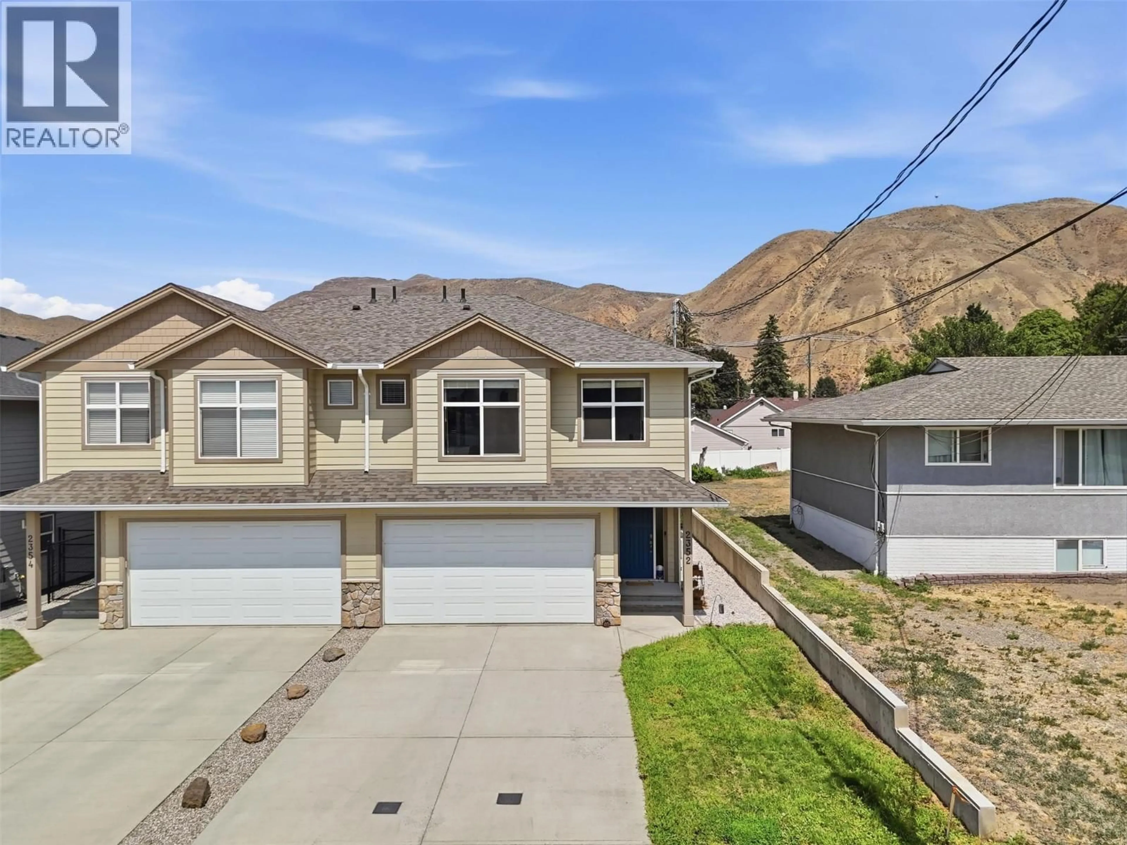 A pic from outside/outdoor area/front of a property/back of a property/a pic from drone, mountain view for 2352 BOSSERT AVENUE, Kamloops British Columbia V2B4V6
