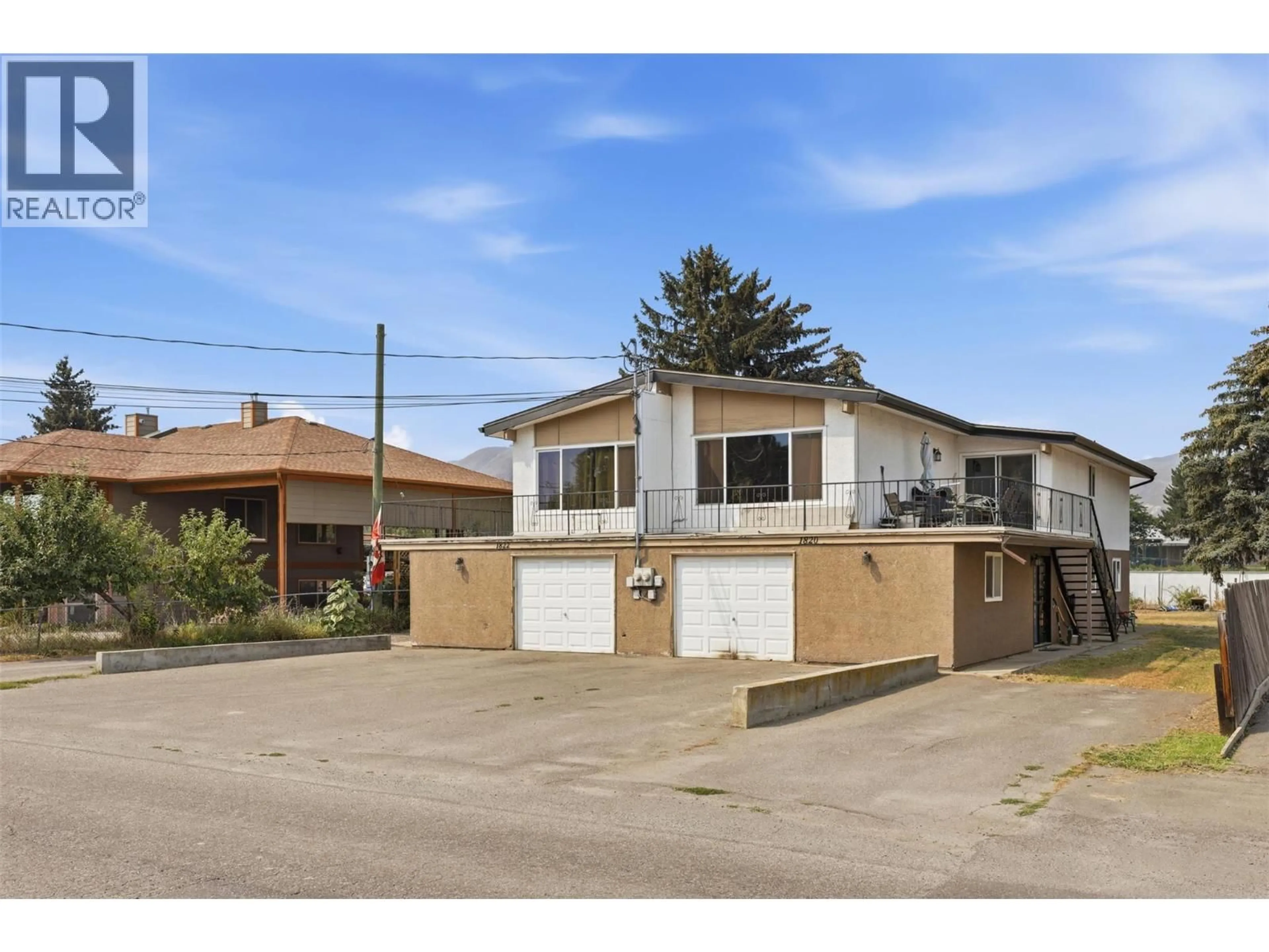 A pic from outside/outdoor area/front of a property/back of a property/a pic from drone, street for 1820/1822 GELLRICH AVENUE, Kamloops British Columbia V2B4K5