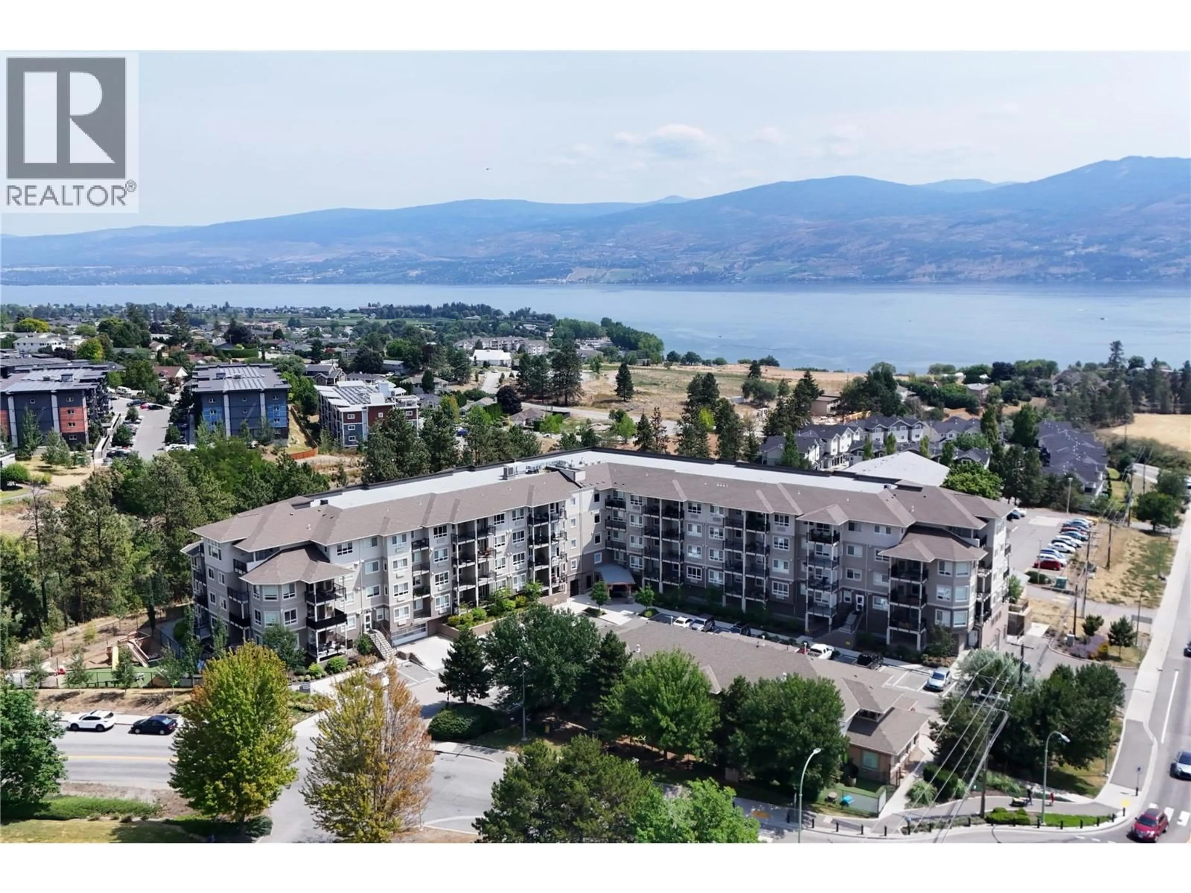 A pic from outside/outdoor area/front of a property/back of a property/a pic from drone, water/lake/river/ocean view for 319 - 2301 CARRINGTON ROAD, West Kelowna British Columbia V4T0E2