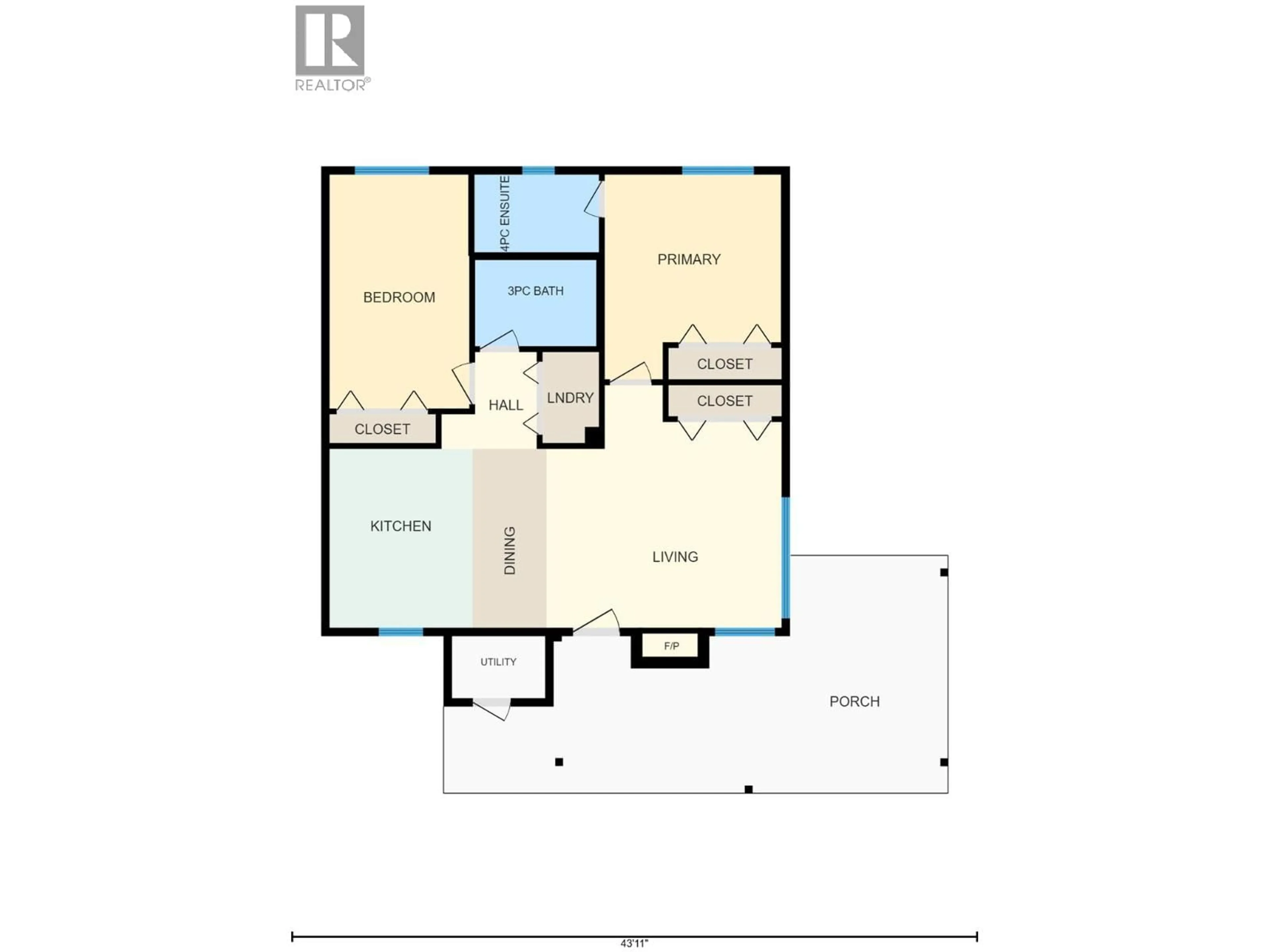 Floor plan for 5 - 4300 44TH AVENUE, Osoyoos British Columbia V0H1V6