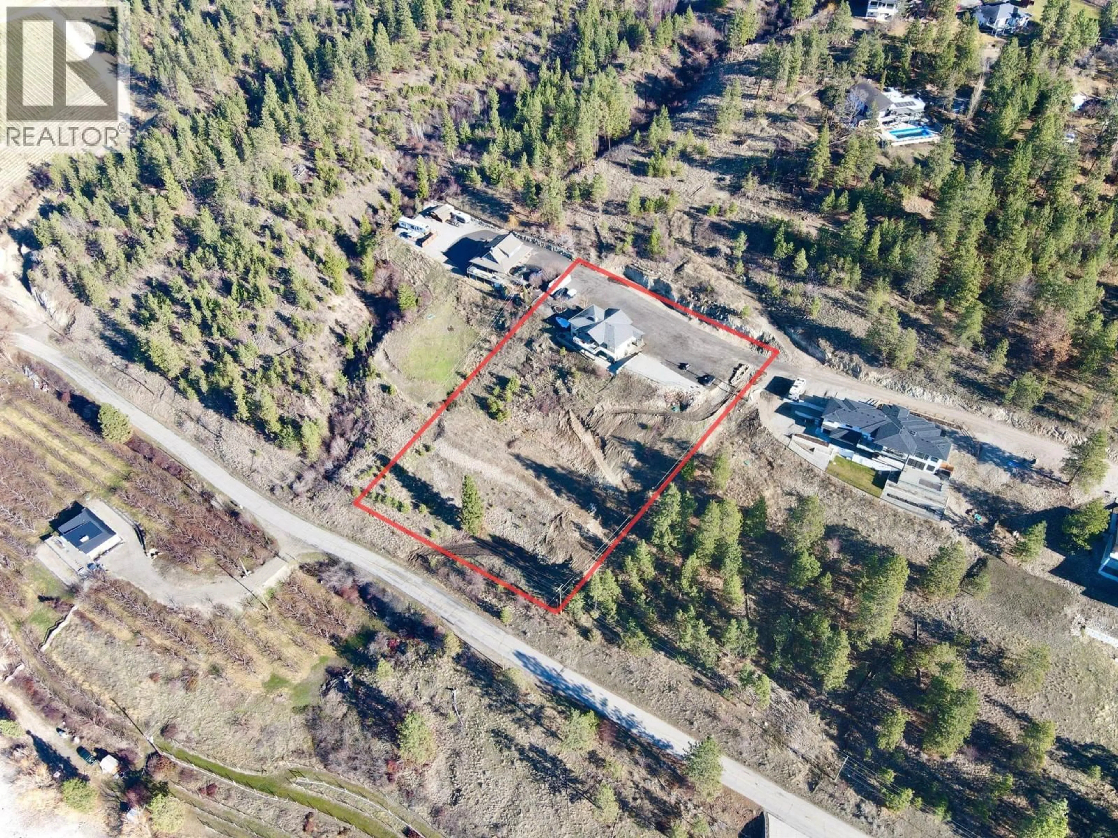 A pic from outside/outdoor area/front of a property/back of a property/a pic from drone, unknown for 13938 MOBERLY ROAD, Lake Country British Columbia V4V1A6