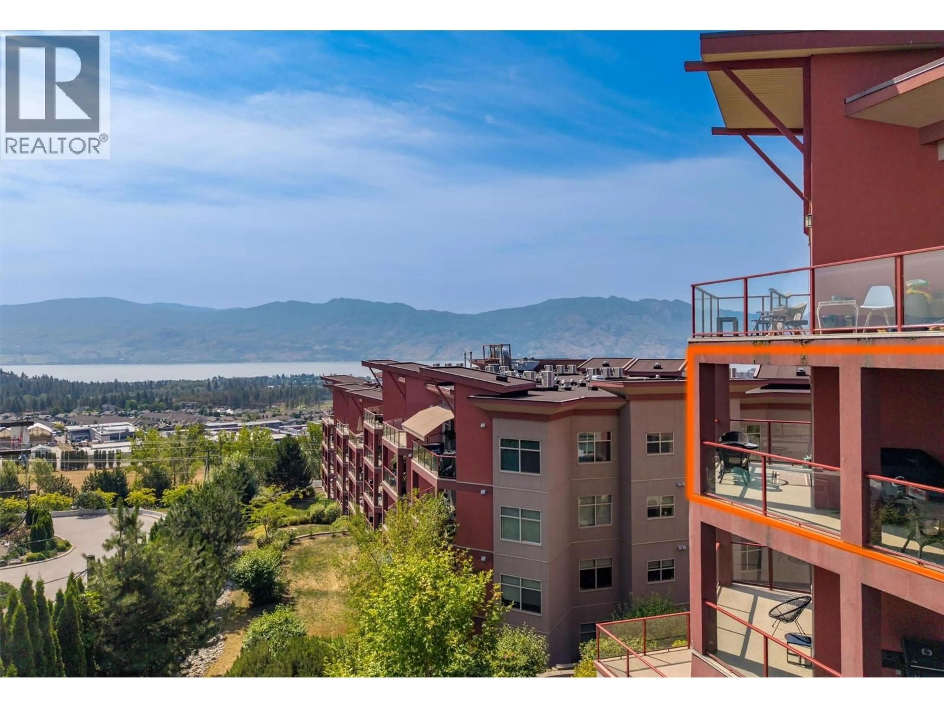 Balcony in the apartment, mountain view for 304 - 3211 SKYVIEW LANE, West Kelowna British Columbia V4T3J3