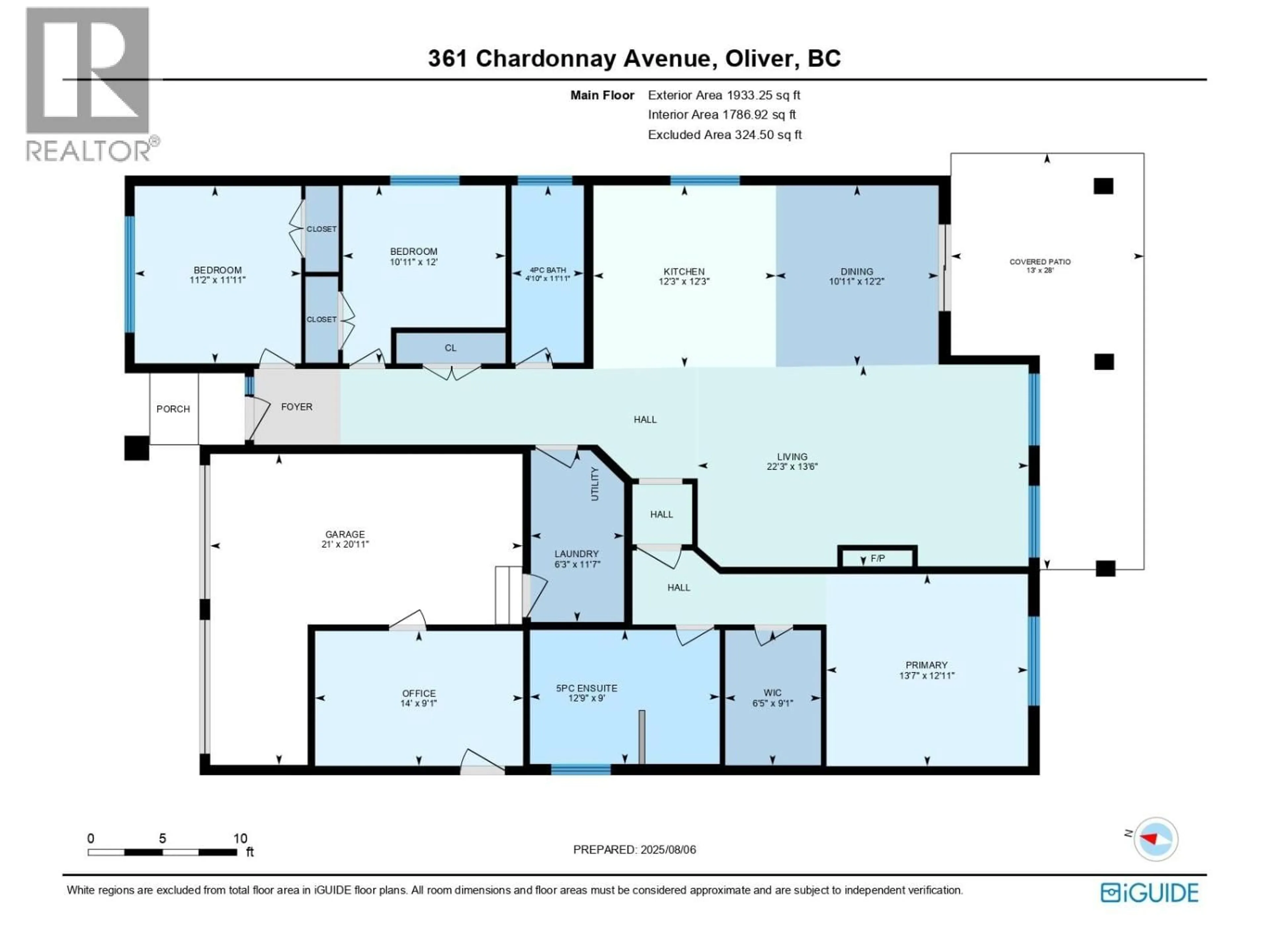 Floor plan for 361 CHARDONNAY AVENUE, Oliver British Columbia V0H1T4