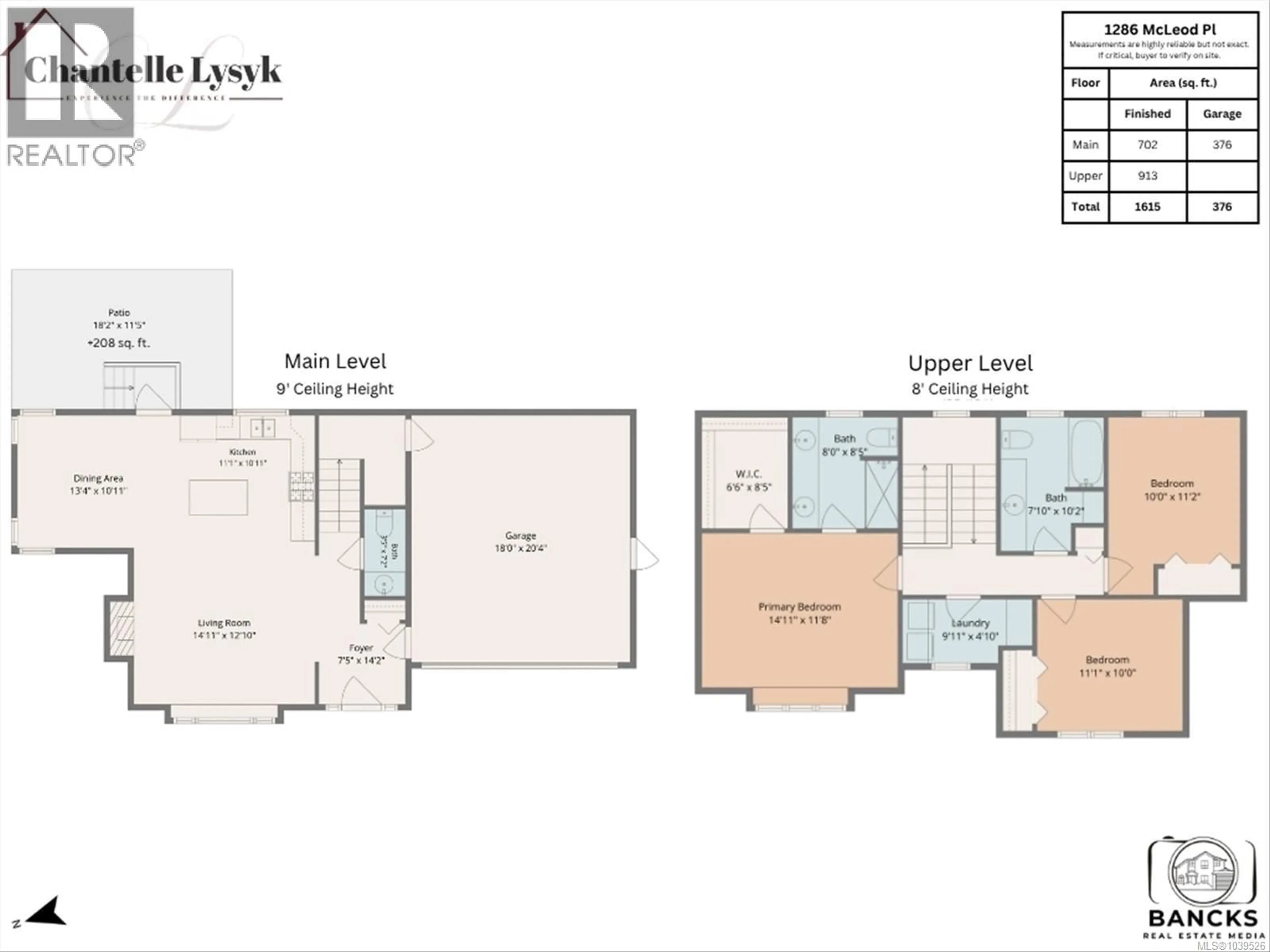 Floor plan for 1286 MCLEOD PLACE, Langford British Columbia V9C0K6