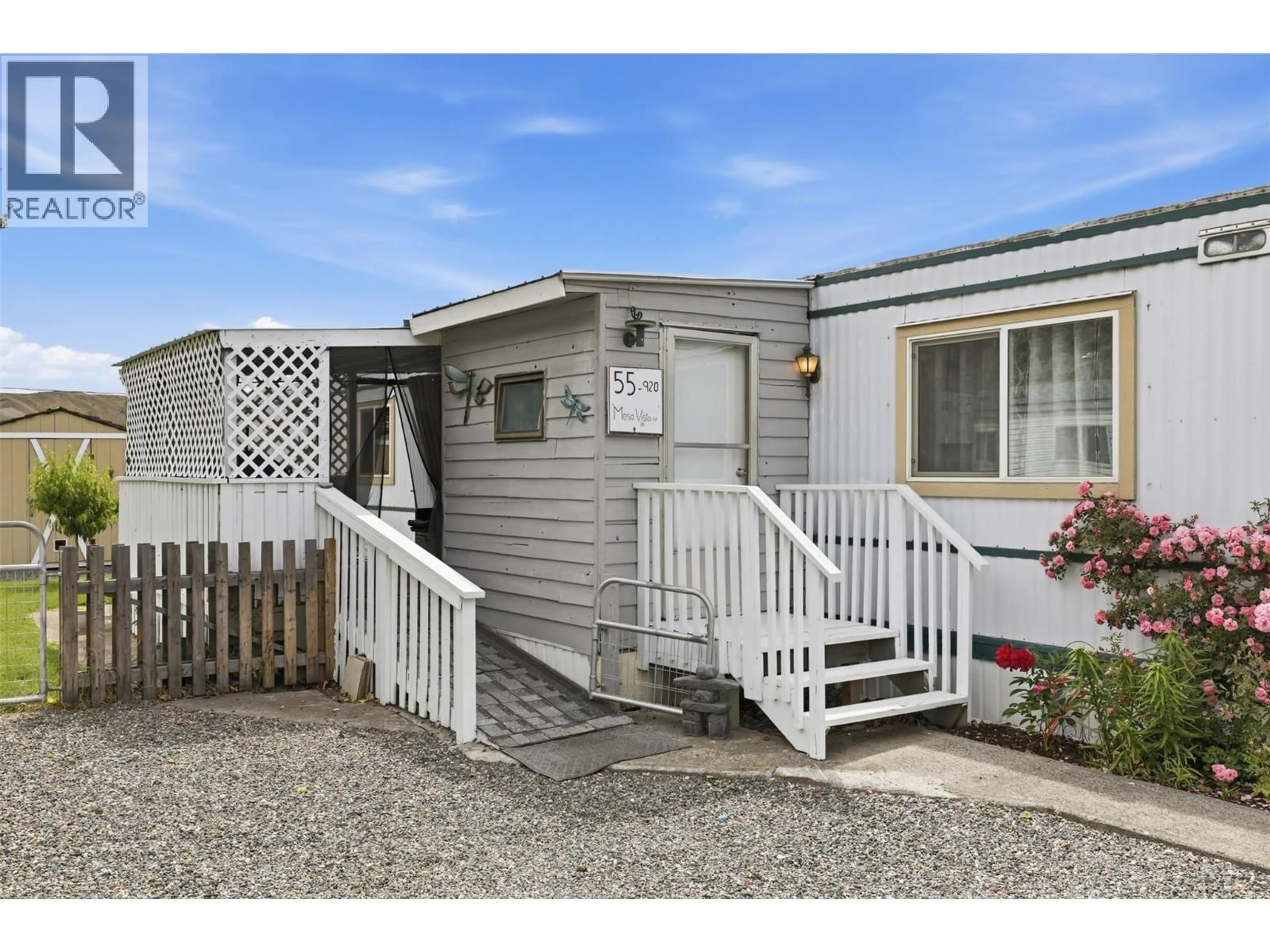 Home with vinyl exterior material, street for 55 - 920 MESA VISTA COURT, Ashcroft British Columbia V0K1A0