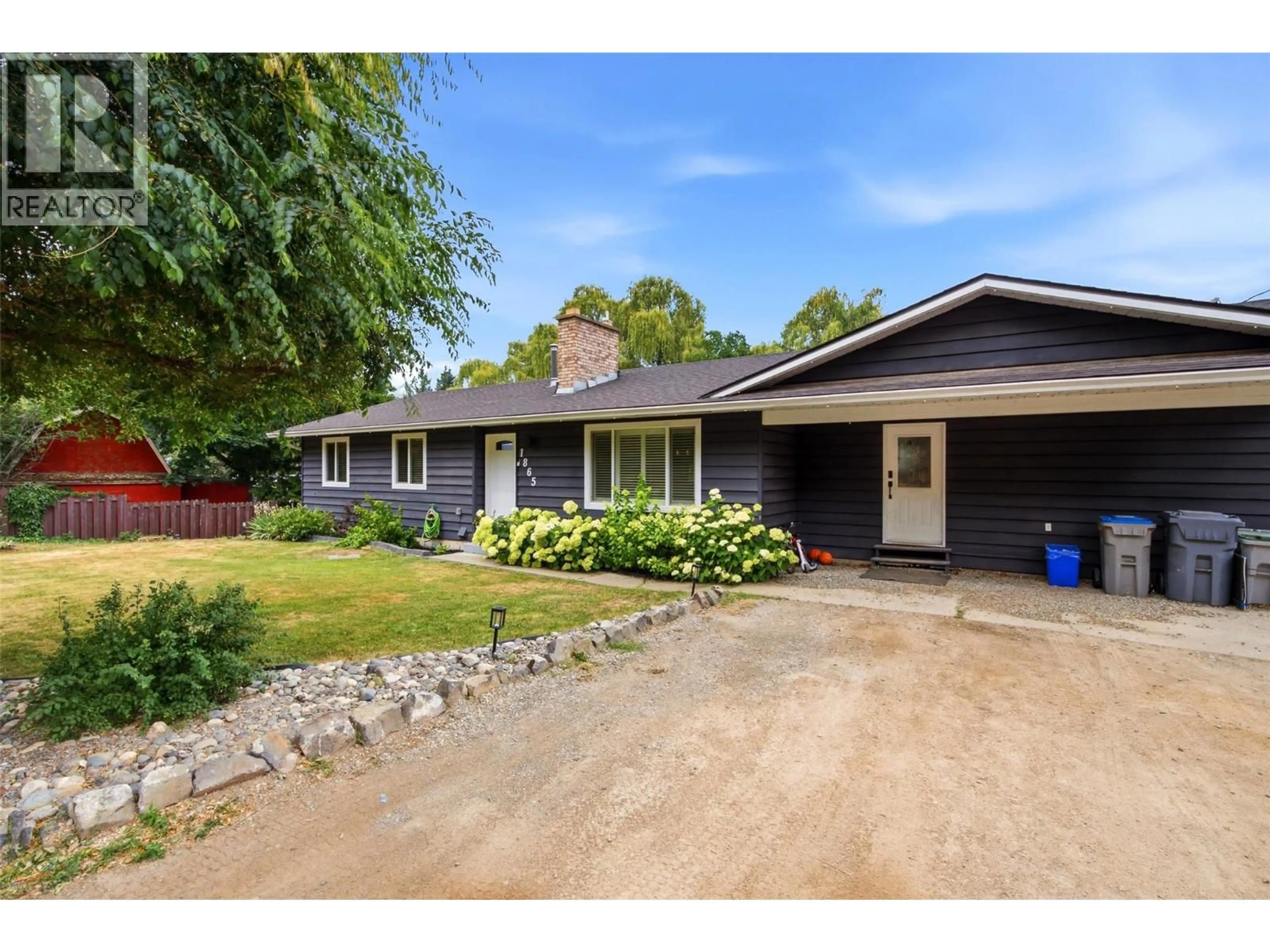 A pic from outside/outdoor area/front of a property/back of a property/a pic from drone, street for 1865 SHUMWAY ROAD, Kamloops British Columbia V2C6T7