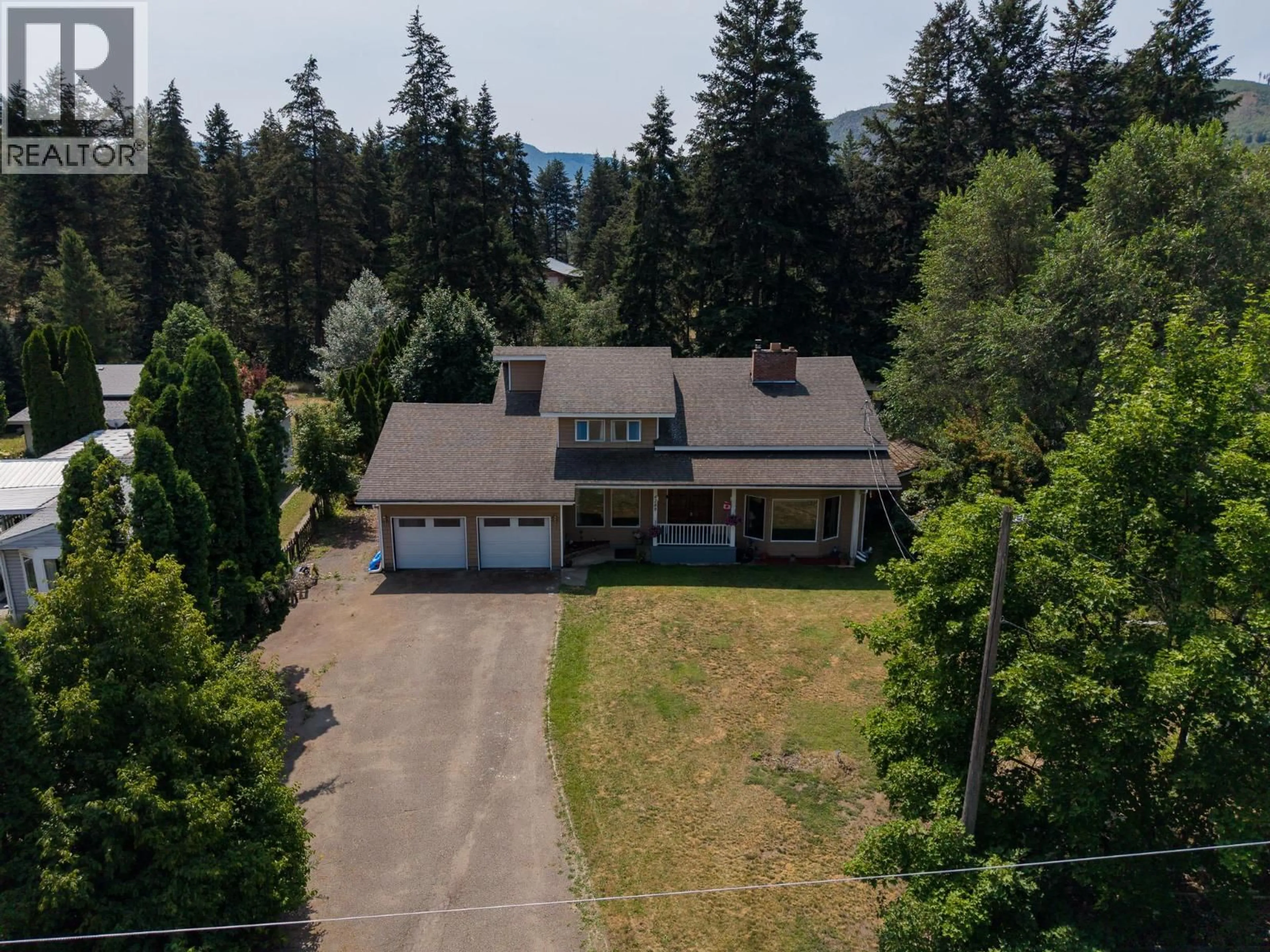 A pic from outside/outdoor area/front of a property/back of a property/a pic from drone, unknown for 4289 DUNSMUIR ROAD, Barriere British Columbia V0E1E0