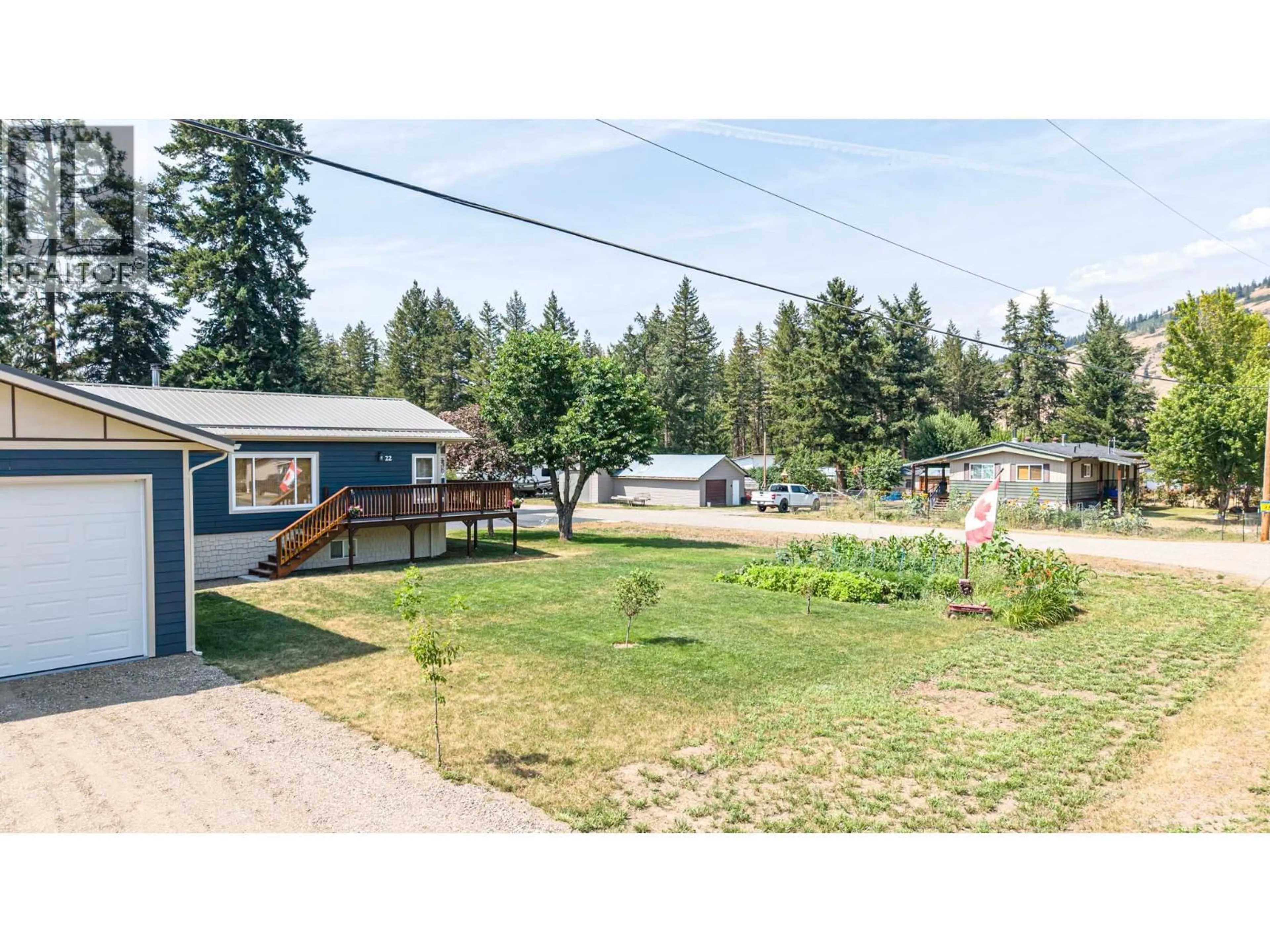 A pic from outside/outdoor area/front of a property/back of a property/a pic from drone, unknown for 22 PEMBERTON ROAD, Lumby British Columbia V0E2G7