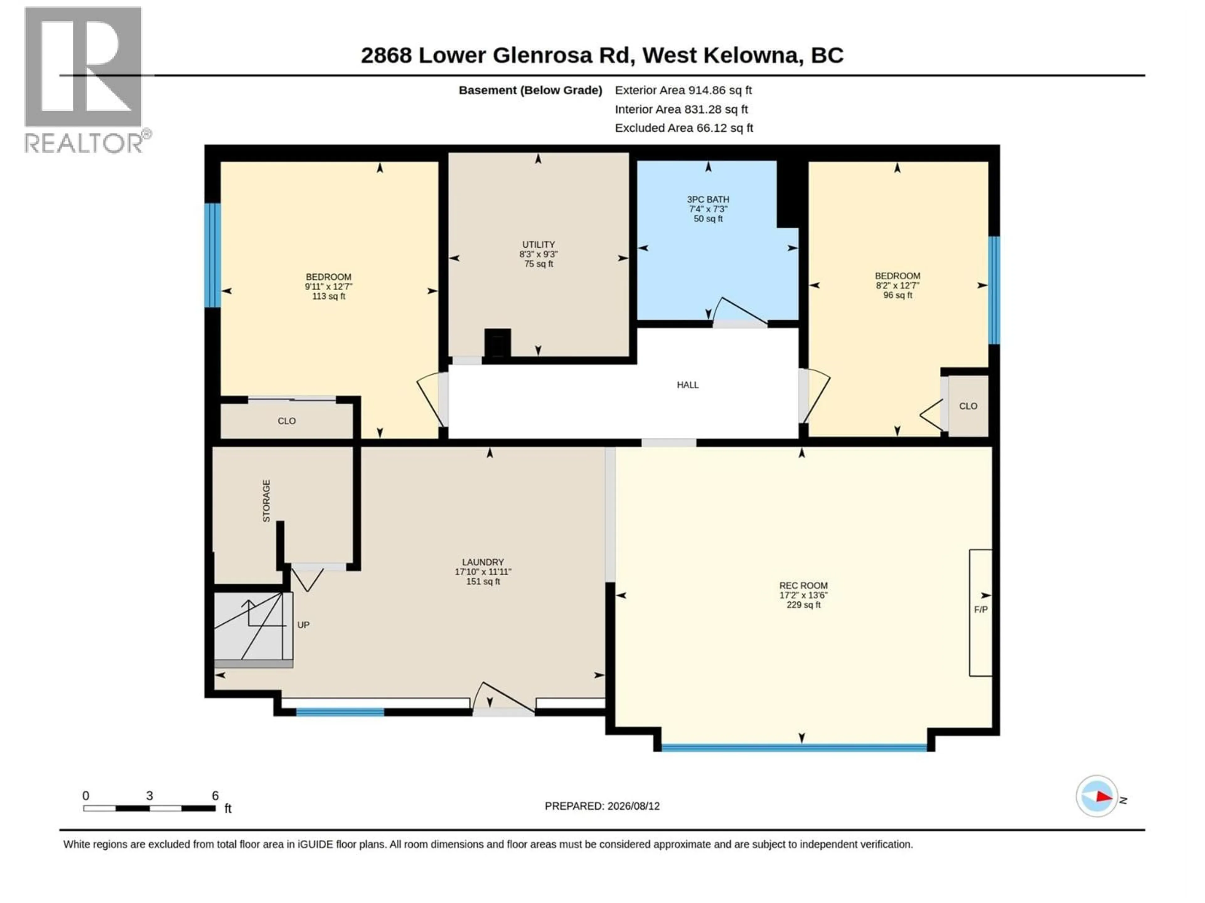 Floor plan for 2868 LOWER GLENROSA ROAD, West Kelowna British Columbia V4T1C9