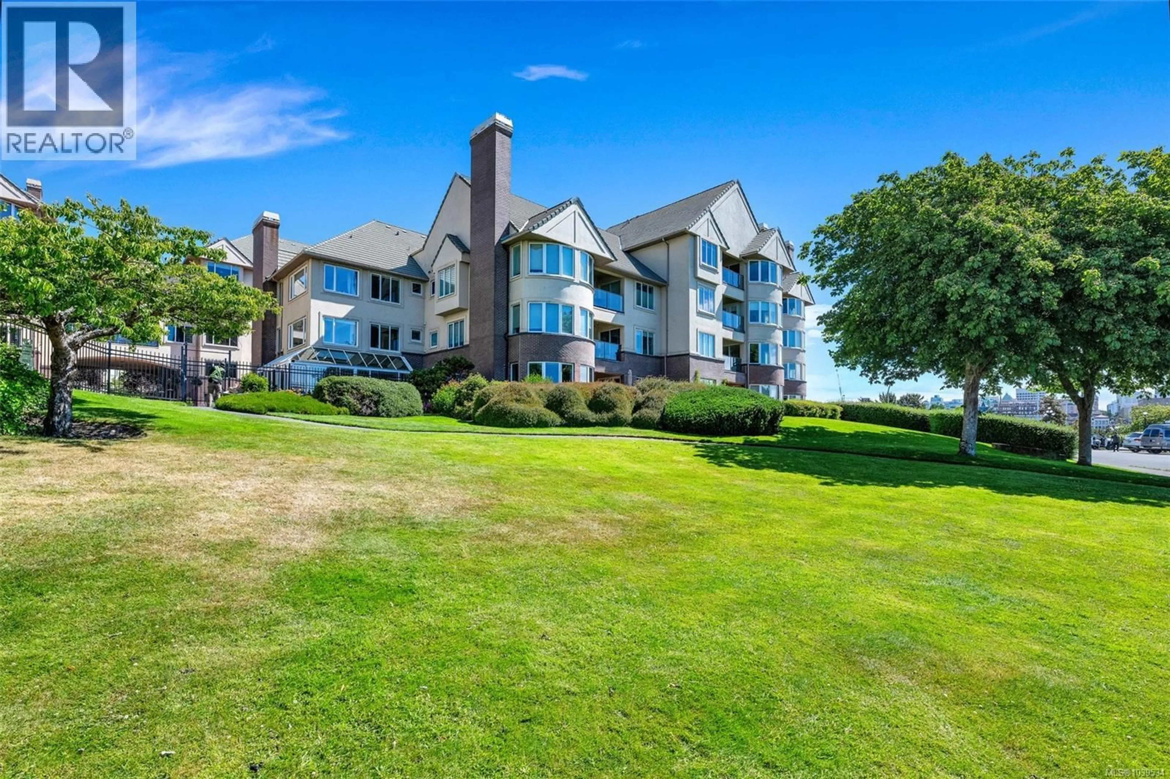 A pic from outside/outdoor area/front of a property/back of a property/a pic from drone, water/lake/river/ocean view for 204 - 50 SONGHEES ROAD, Victoria British Columbia V9A7J4