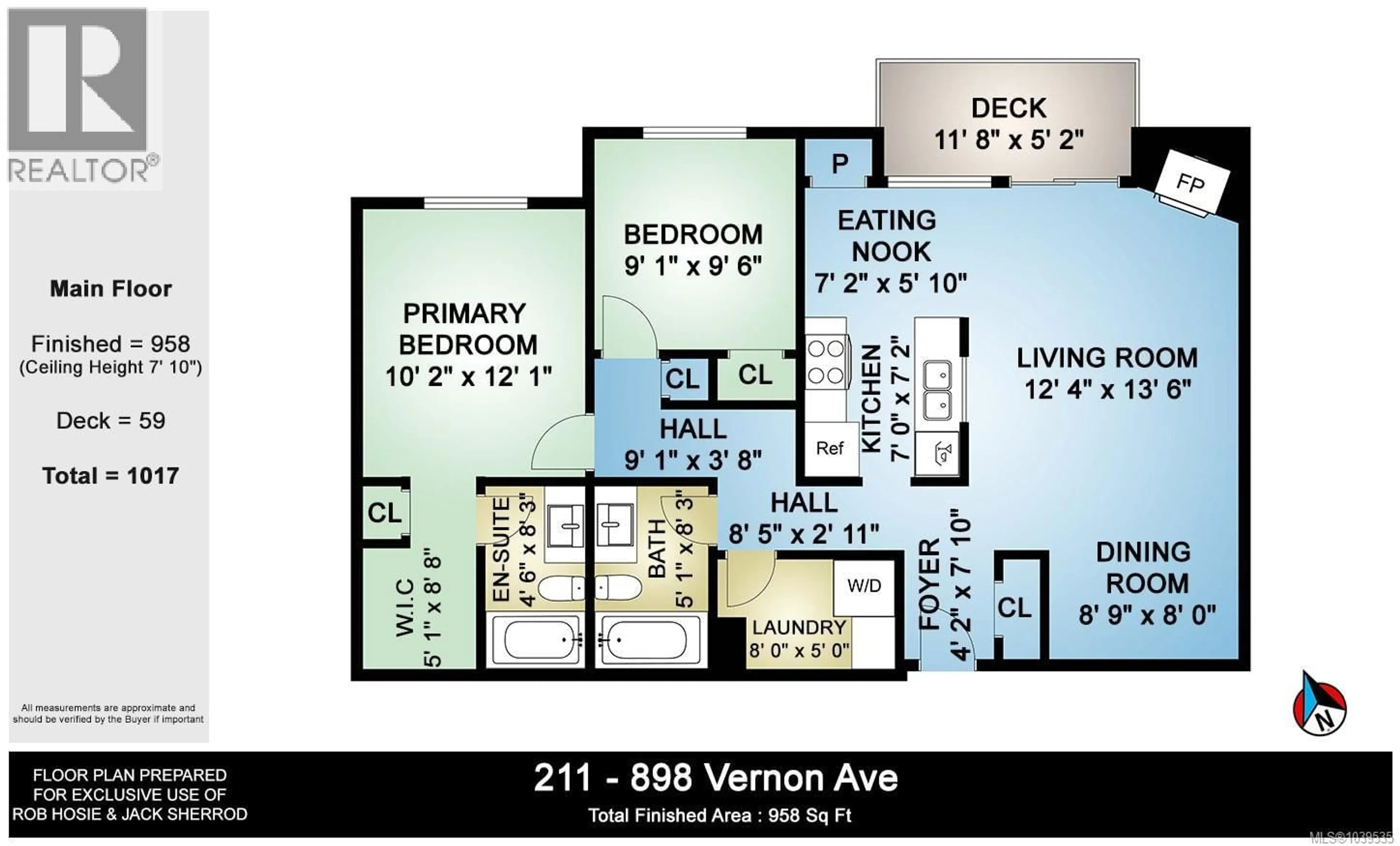 Floor plan for 211 - 898 VERNON AVENUE, Saanich British Columbia V8X2W6