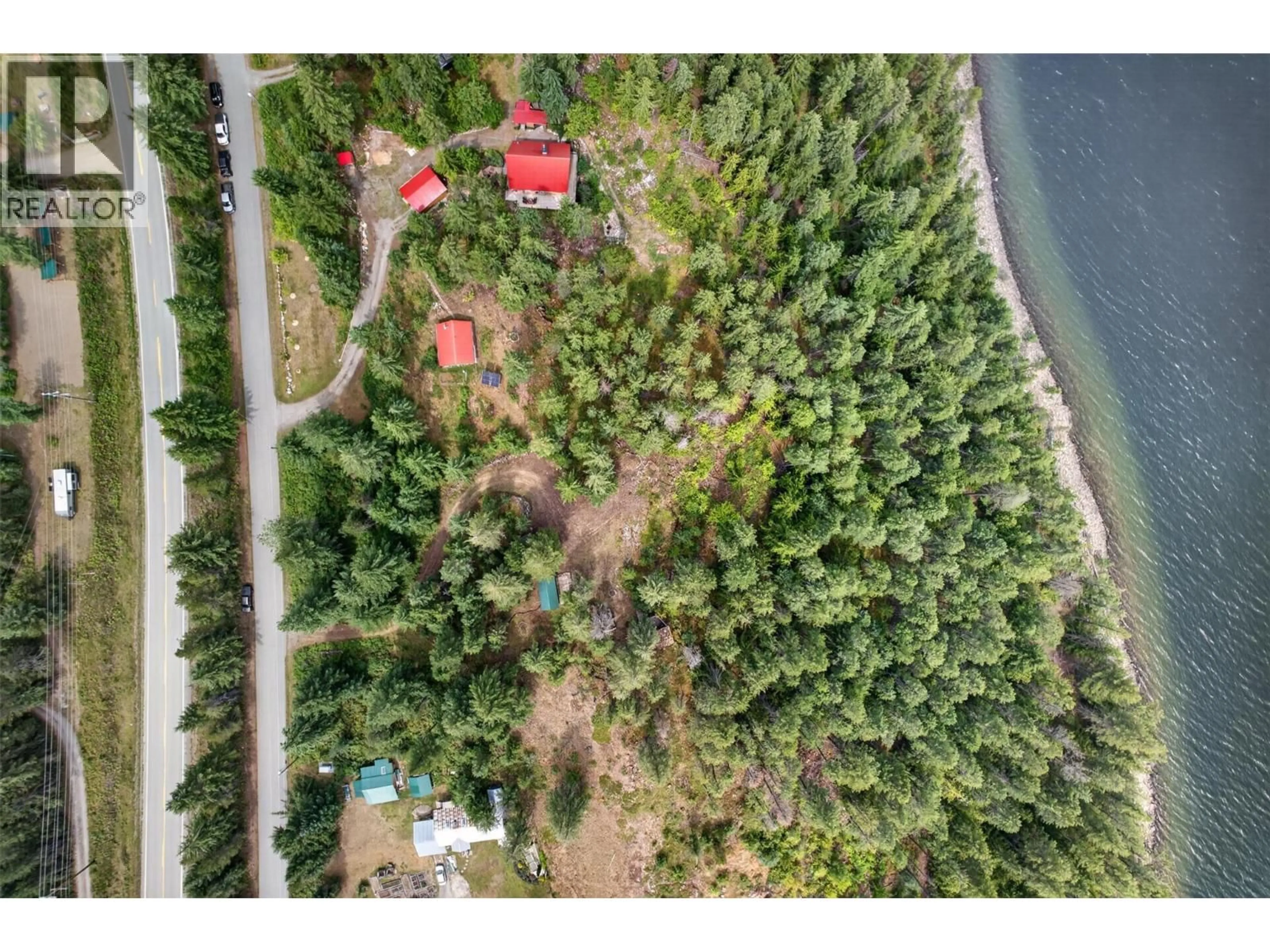 A pic from outside/outdoor area/front of a property/back of a property/a pic from drone, forest/trees view for 4940 FLETCHER CREEK ROAD, Kaslo British Columbia V0G1M0