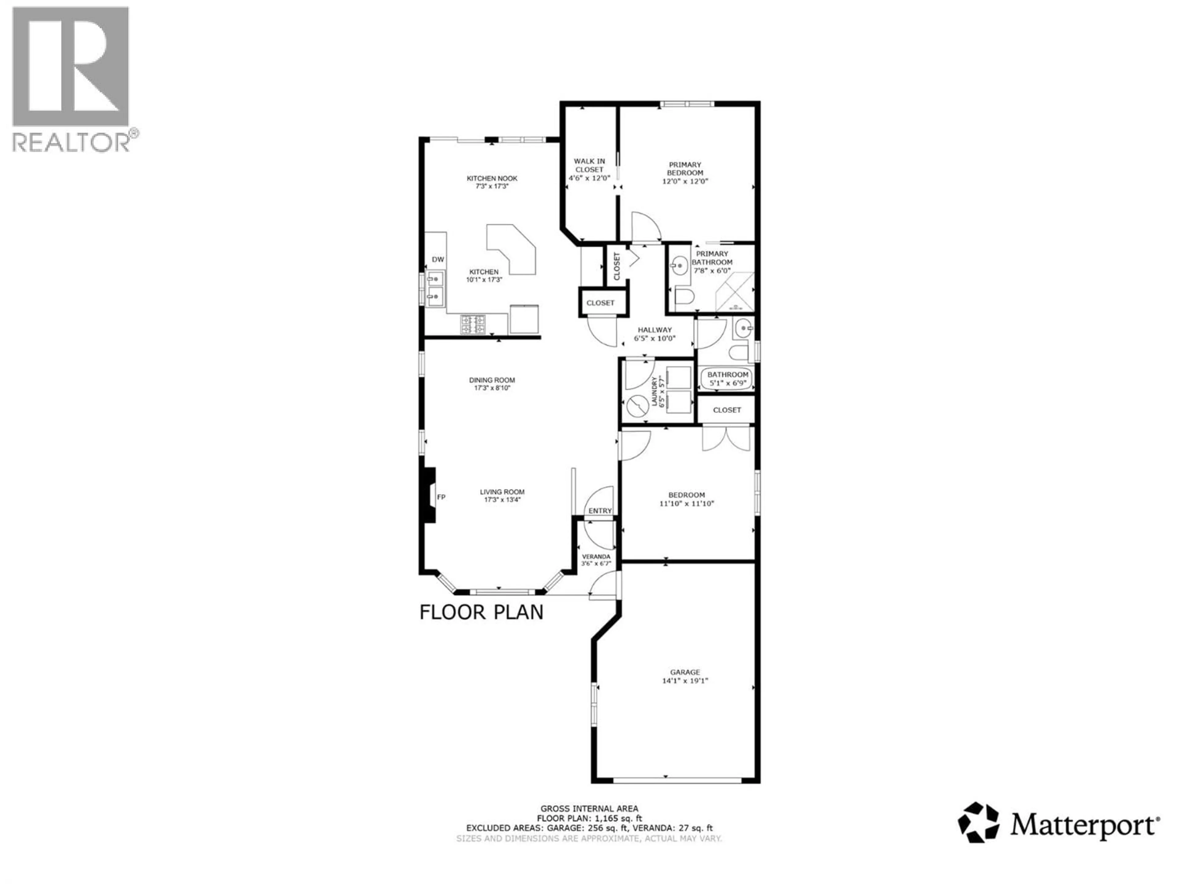Floor plan for 29 - 5888 OKANAGAN LANDING ROAD, Vernon British Columbia V1H1S2