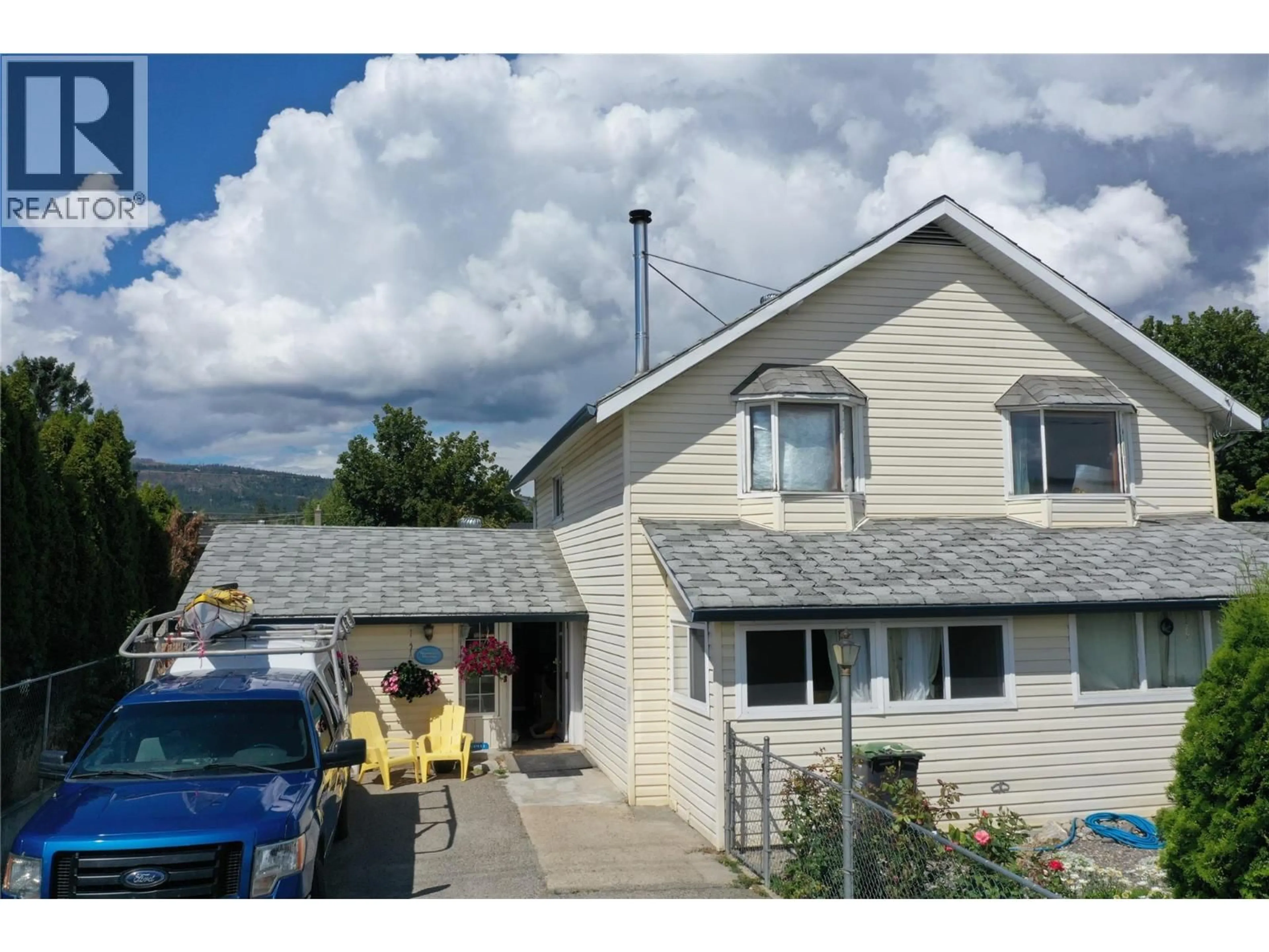 A pic from outside/outdoor area/front of a property/back of a property/a pic from drone, mountain view for 3570 OLD OKANAGAN HIGHWAY, West Kelowna British Columbia V4T1P3