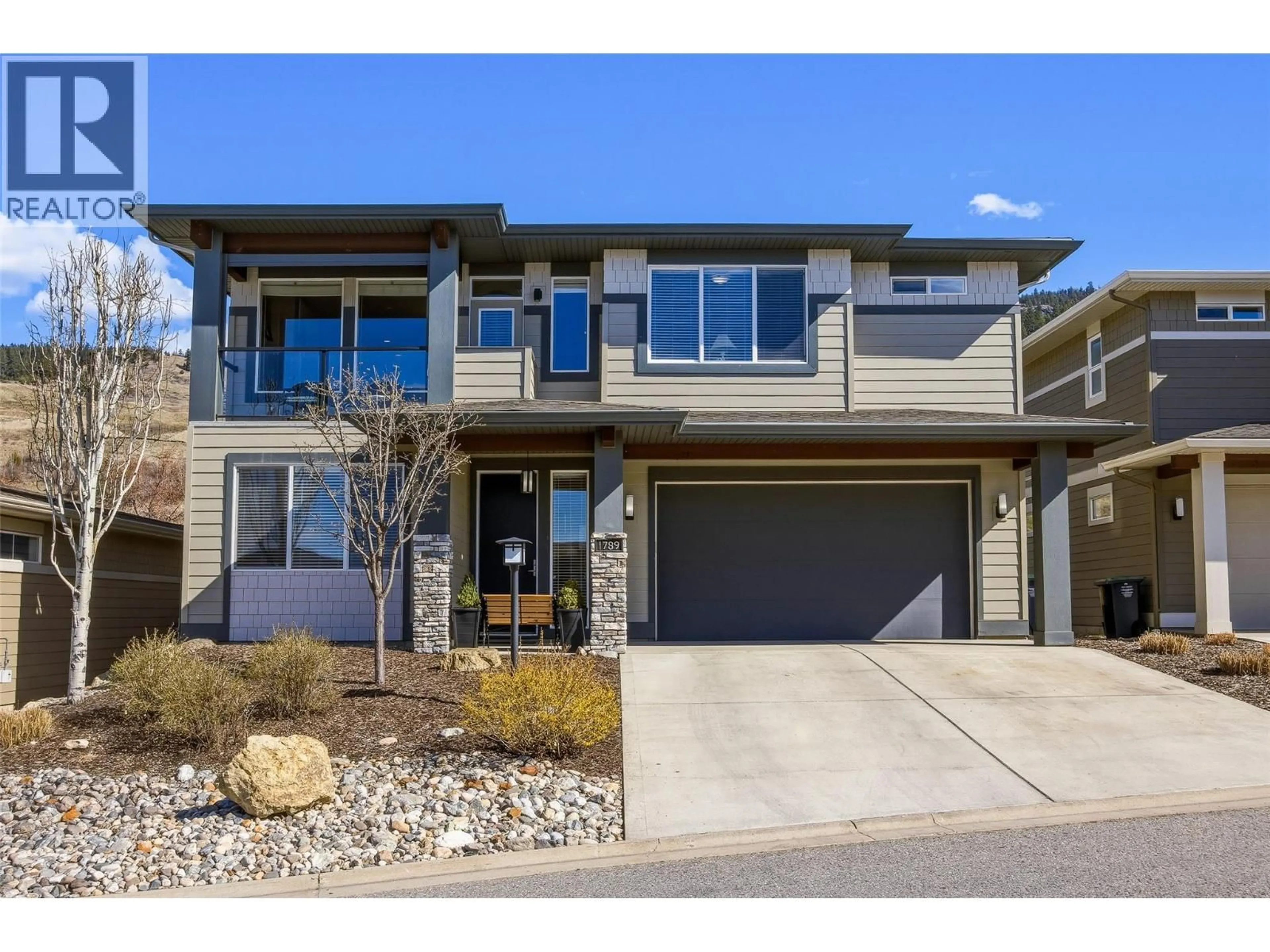 Home with brick exterior material, street for 1789 TOWER RANCH DRIVE, Kelowna British Columbia V1P1T2
