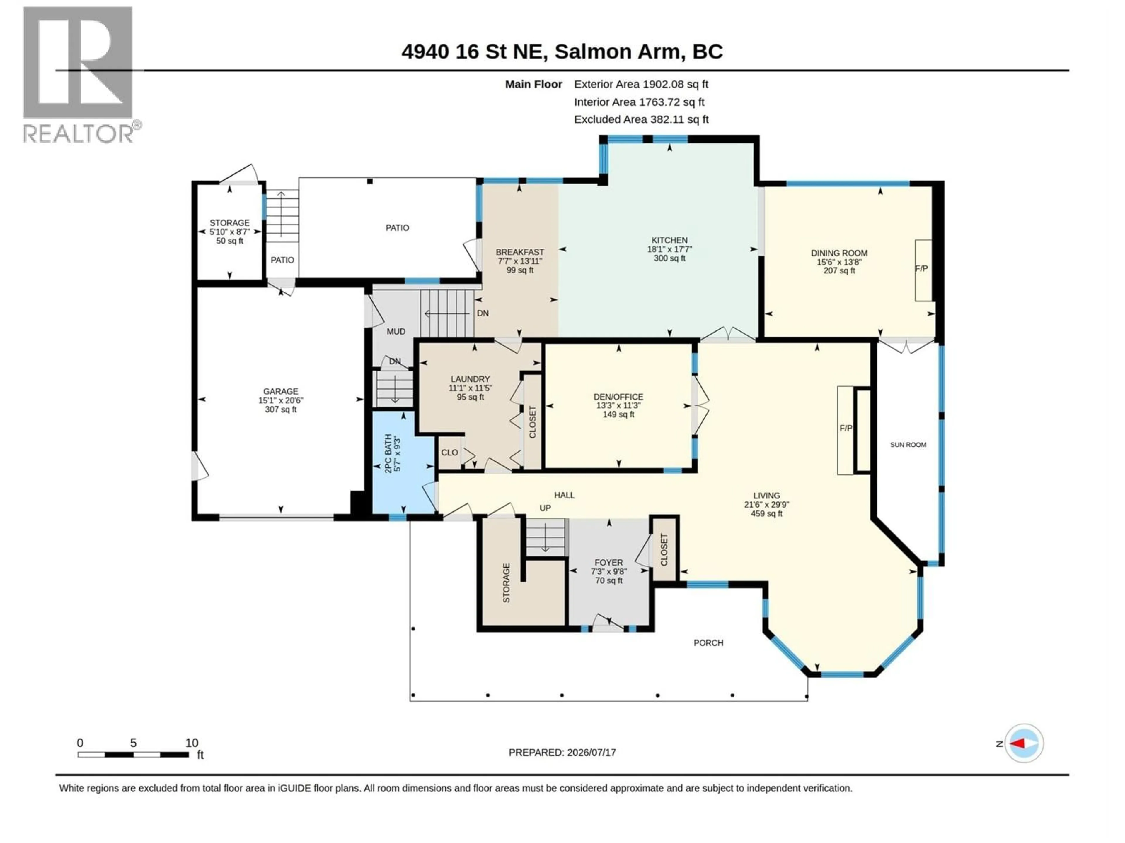 Floor plan for 4940 16 STREET NORTHEAST, Salmon Arm British Columbia V1E1E1