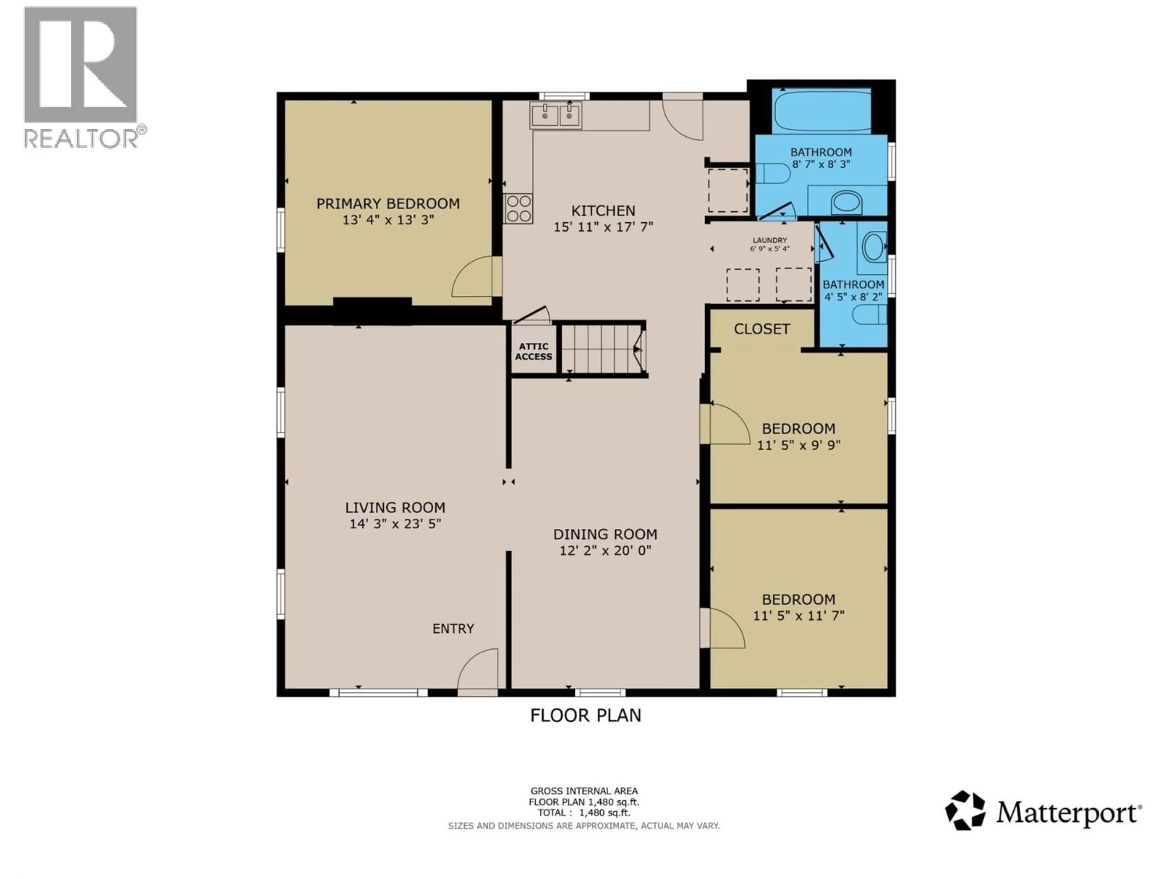Floor plan for 1415 4 STREET NORTH, Cranbrook British Columbia V1C3L6