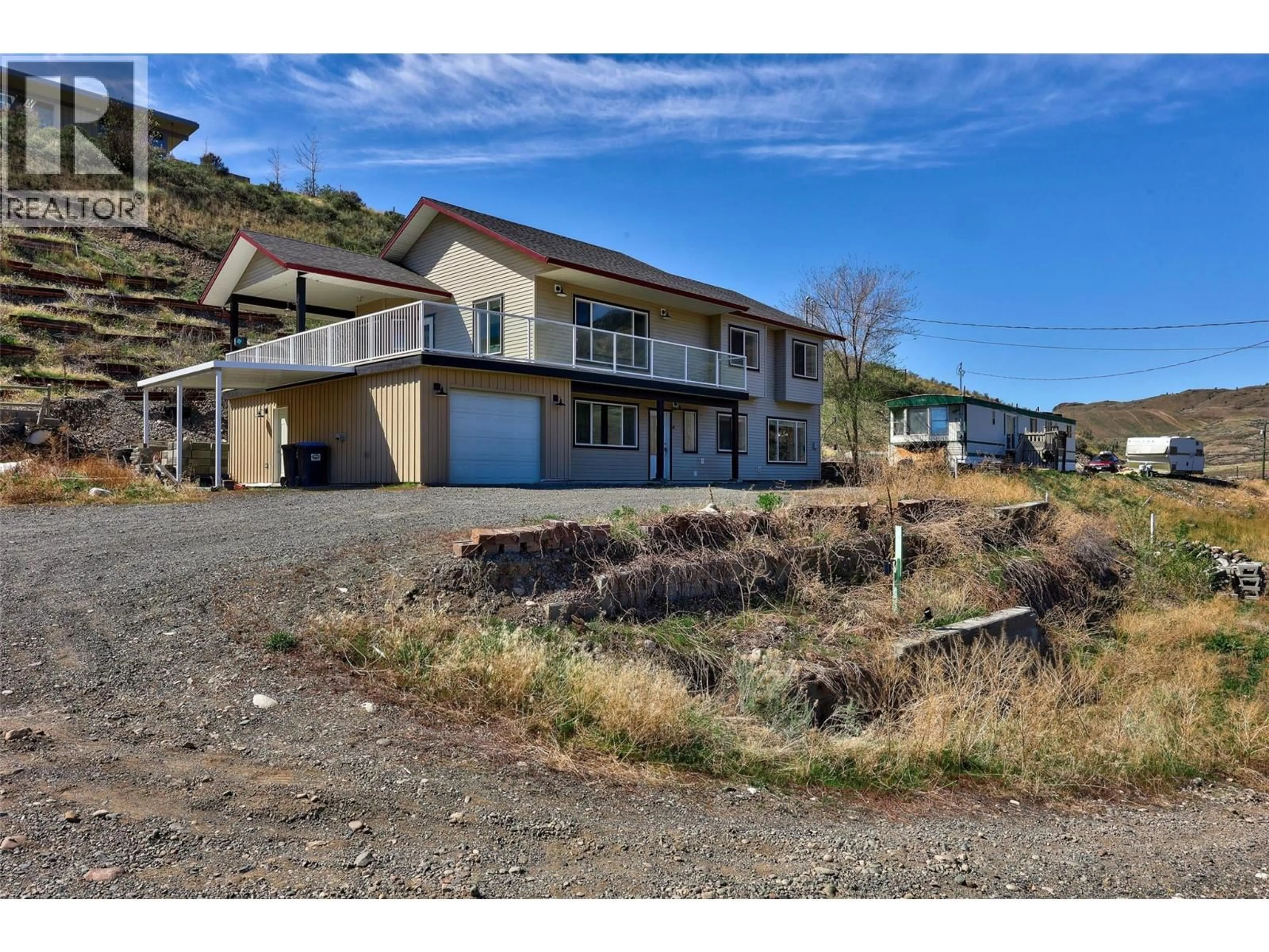 A pic from outside/outdoor area/front of a property/back of a property/a pic from drone, unknown for 6216 SAVONA ACCESS ROAD, Kamloops British Columbia V0K2J0