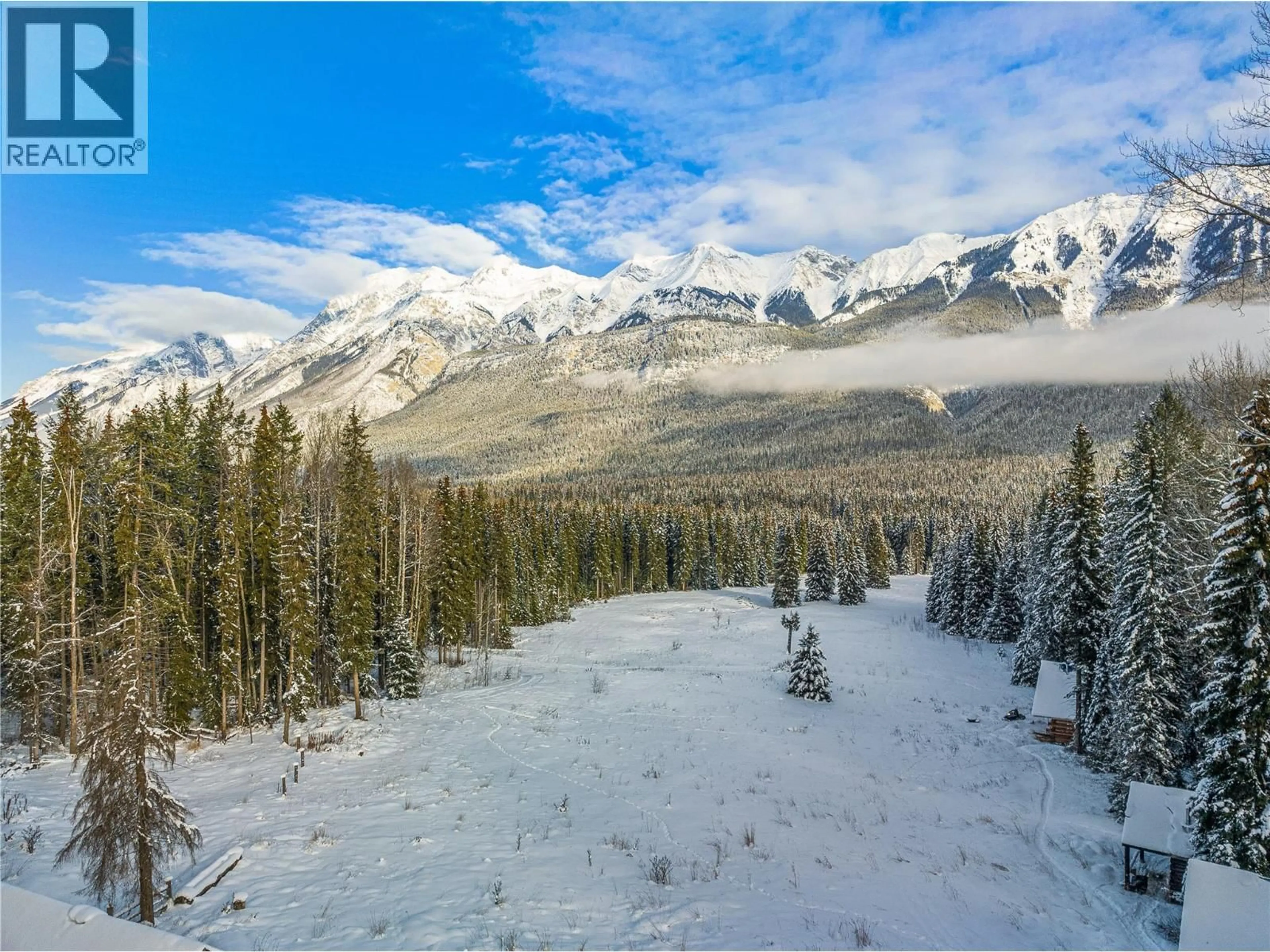 A pic from outside/outdoor area/front of a property/back of a property/a pic from drone, mountain view for 4227-4233 BEAVERFOOT FOREST SERVICE ROAD, Golden British Columbia V0A1H0
