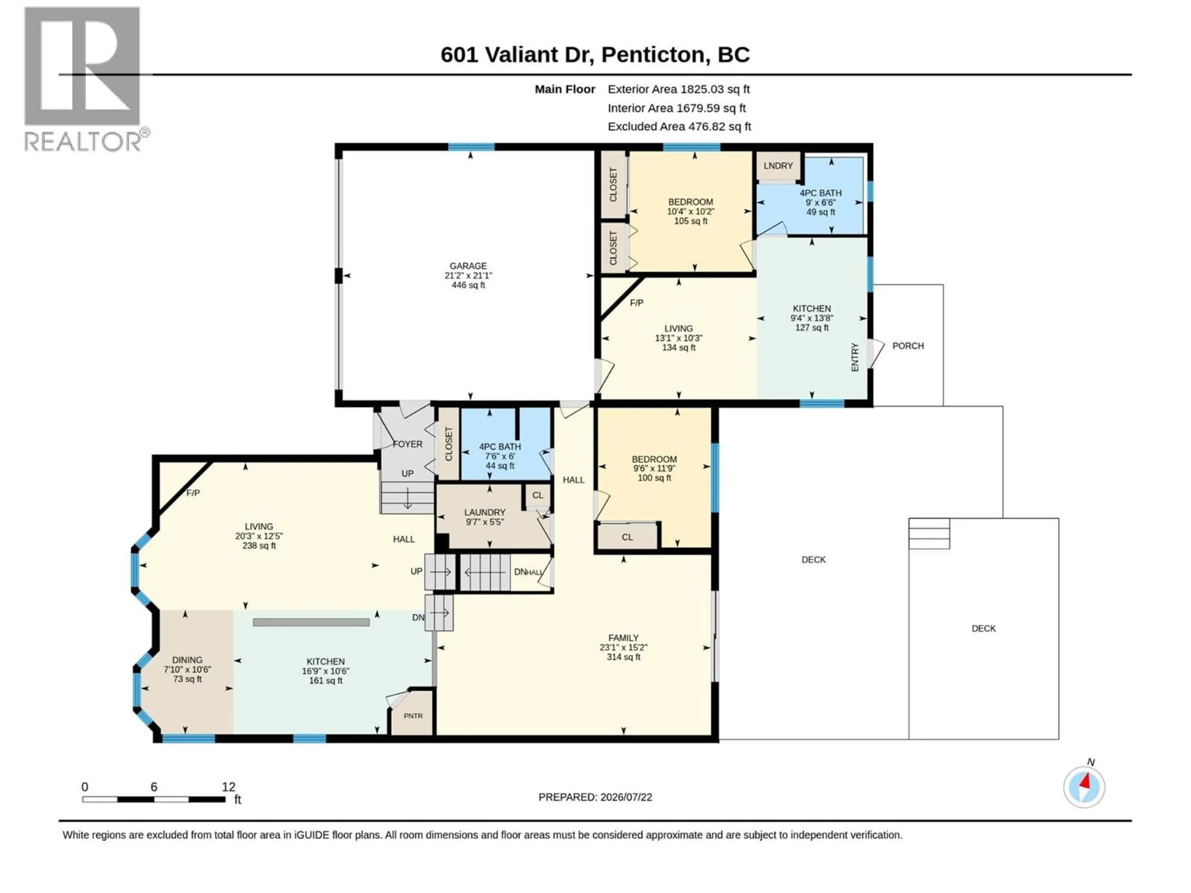 Floor plan for 601 VALIANT DRIVE, Penticton British Columbia V2A8Y1