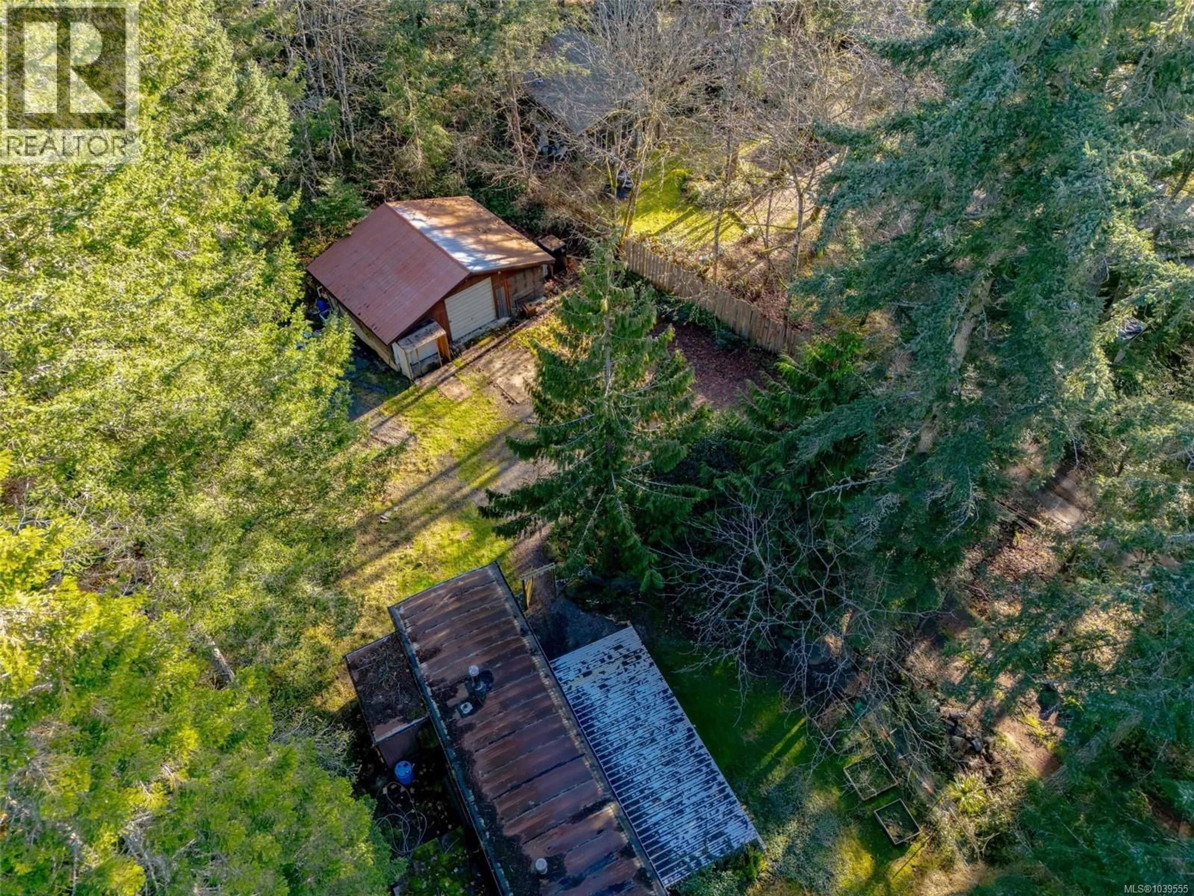 A pic from outside/outdoor area/front of a property/back of a property/a pic from drone, forest/trees view for 1900 MARTIN ROAD, Gabriola Island British Columbia V0R1X7