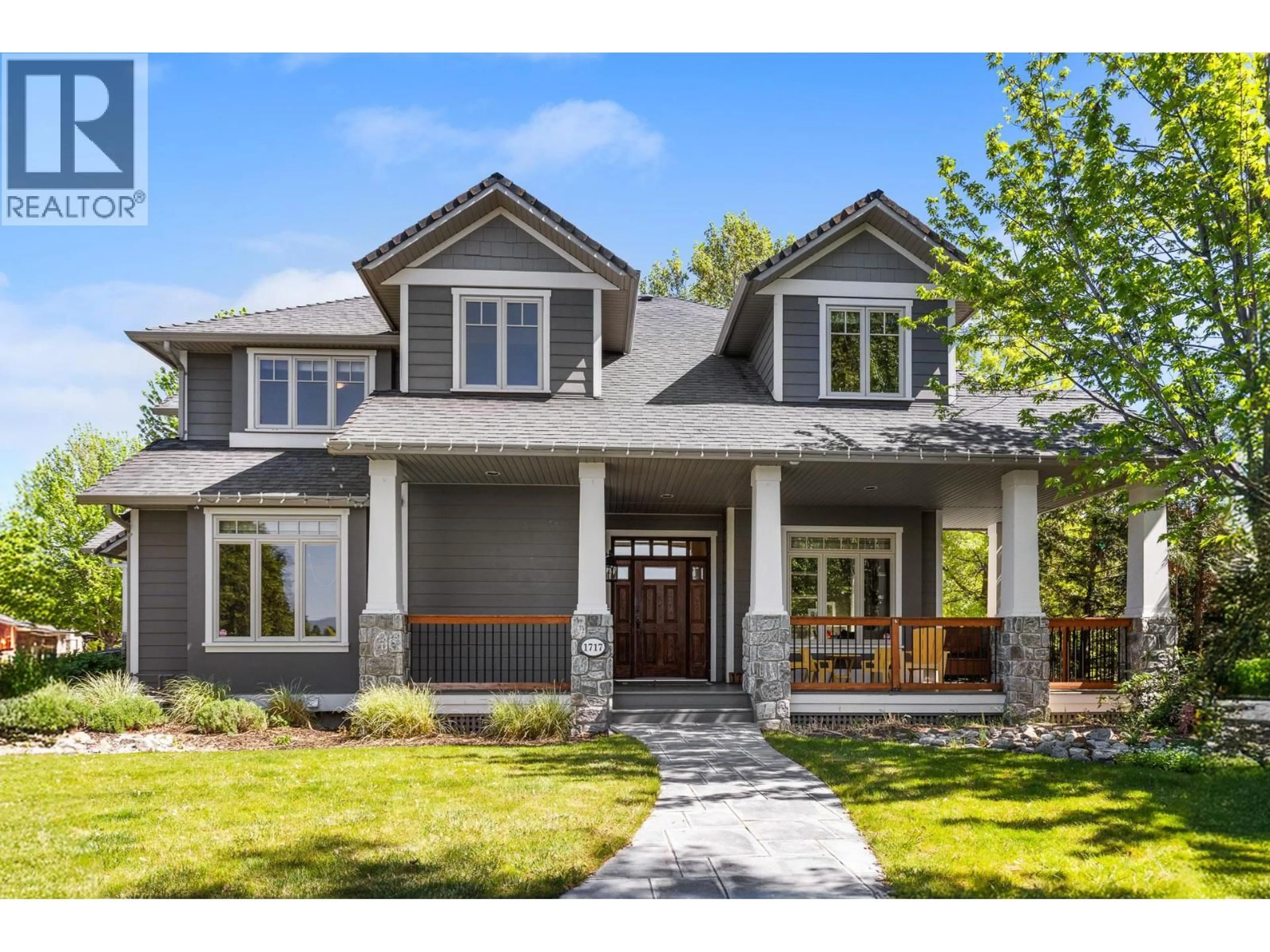 Home with brick exterior material, street for 1717 CANYON VIEW COURT, Kelowna British Columbia V1W4A2