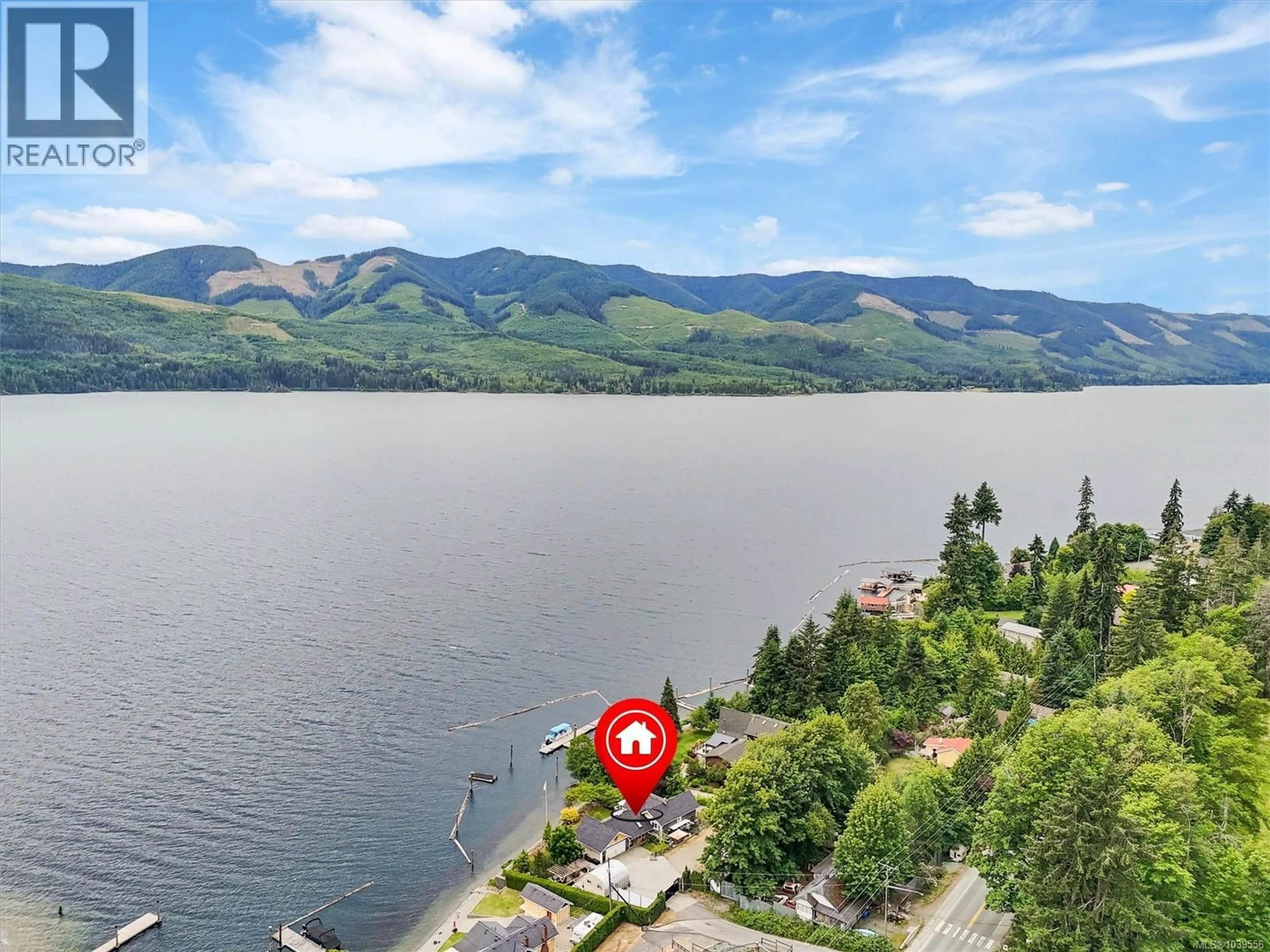 A pic from outside/outdoor area/front of a property/back of a property/a pic from drone, water/lake/river/ocean view for 8500 MAPLE RIDGE ROAD, Youbou British Columbia V0R3E1