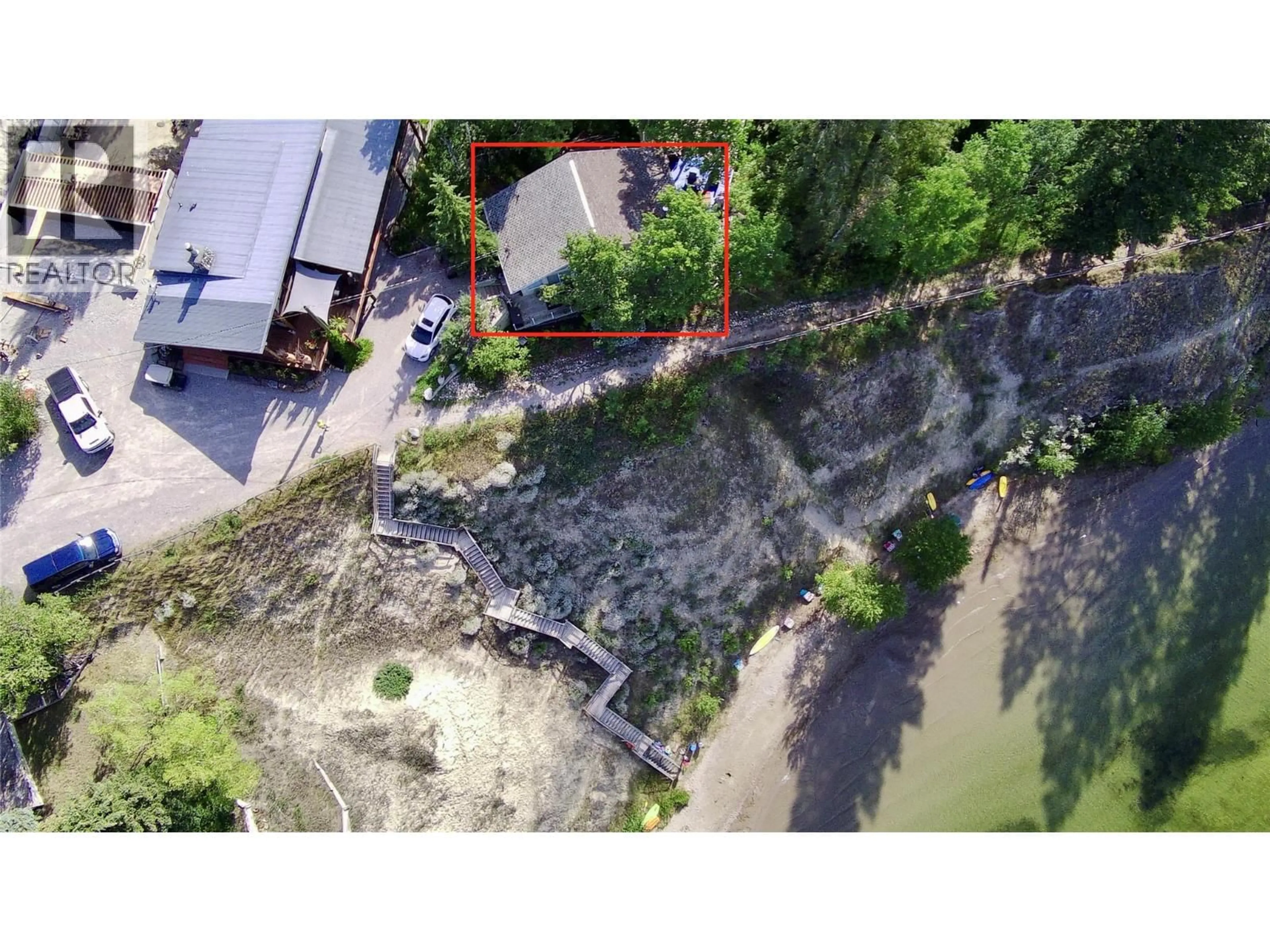 A pic from outside/outdoor area/front of a property/back of a property/a pic from drone, water/lake/river/ocean view for 153 - 2000 INDIAN BEACH ROAD, Windermere British Columbia V0B2L2