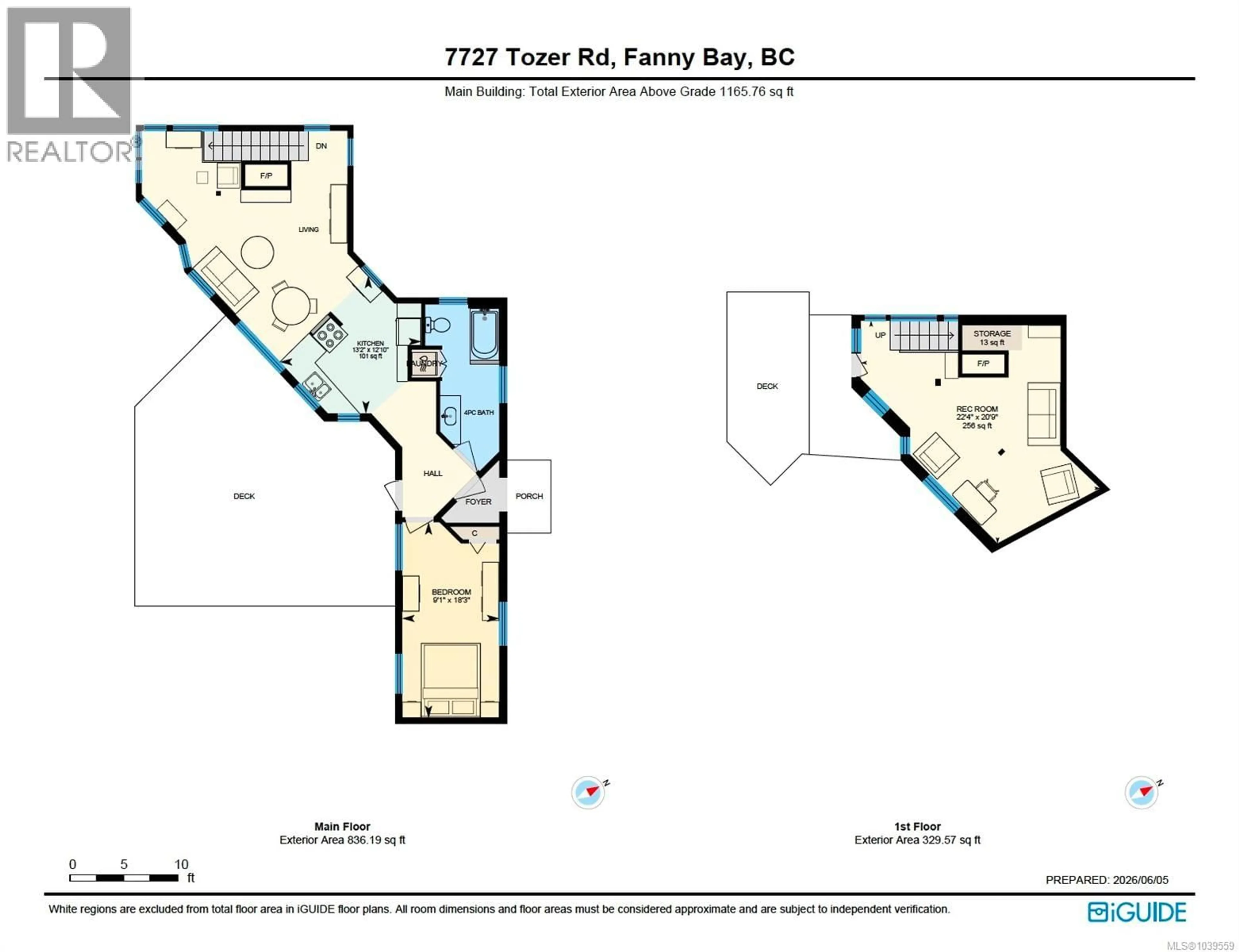 Floor plan for 7727 TOZER ROAD, Fanny Bay British Columbia V0R1W0