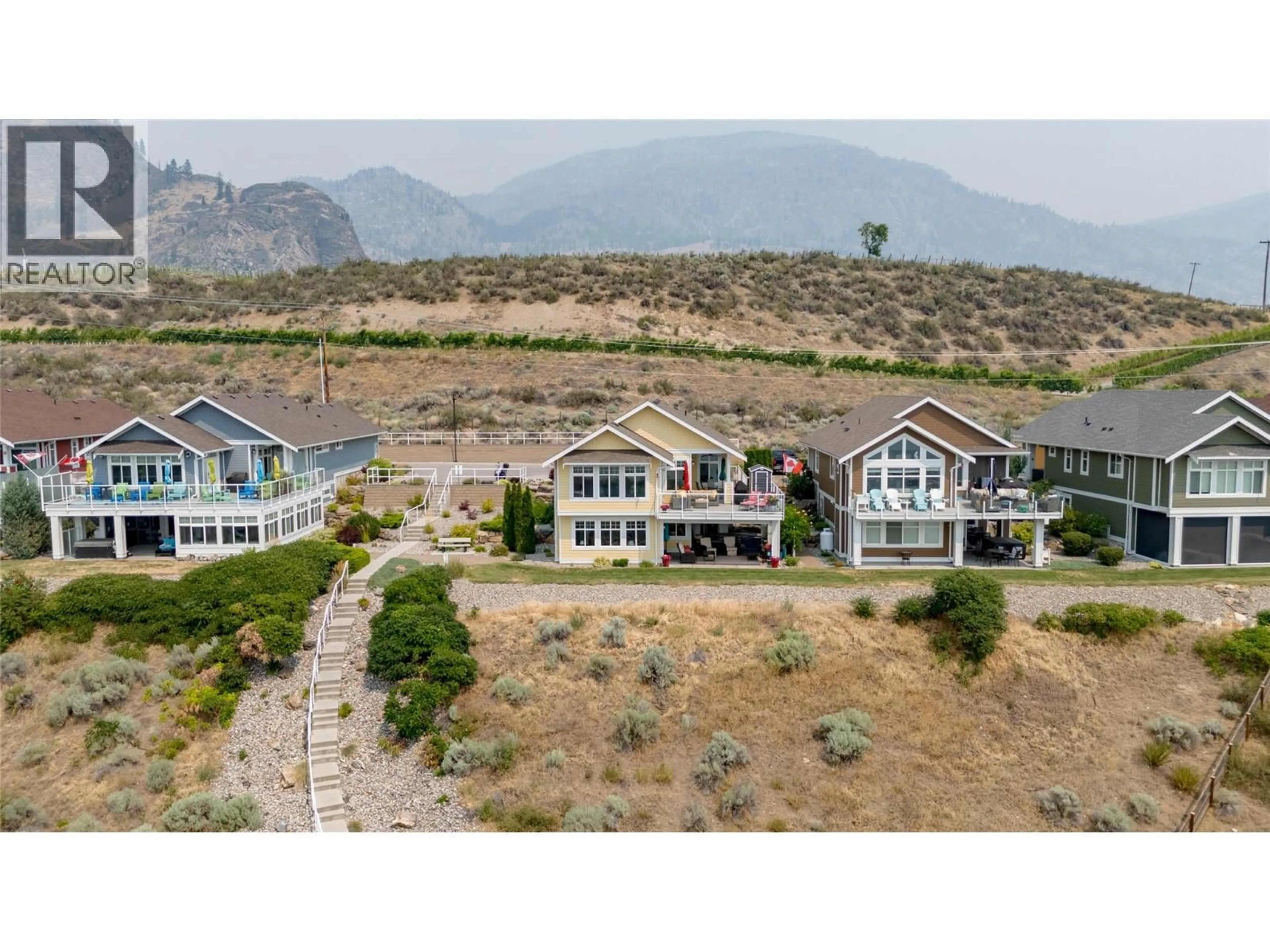 A pic from outside/outdoor area/front of a property/back of a property/a pic from drone, mountain view for 279 - 2450 RADIO TOWER ROAD, Oliver British Columbia V0H1T1