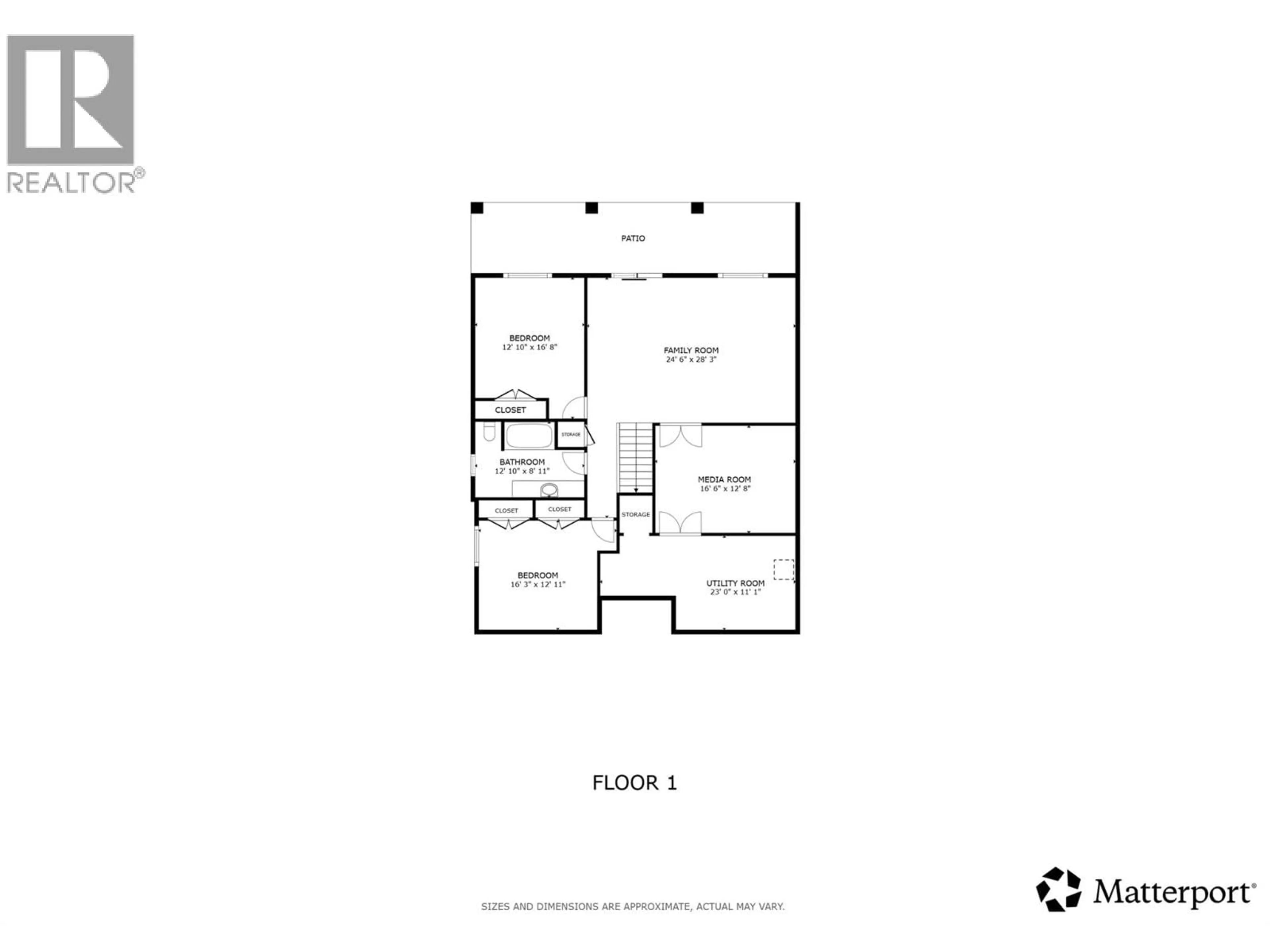 Floor plan for 1394 GLENVIEW AVENUE, Kelowna British Columbia V1Y9R8