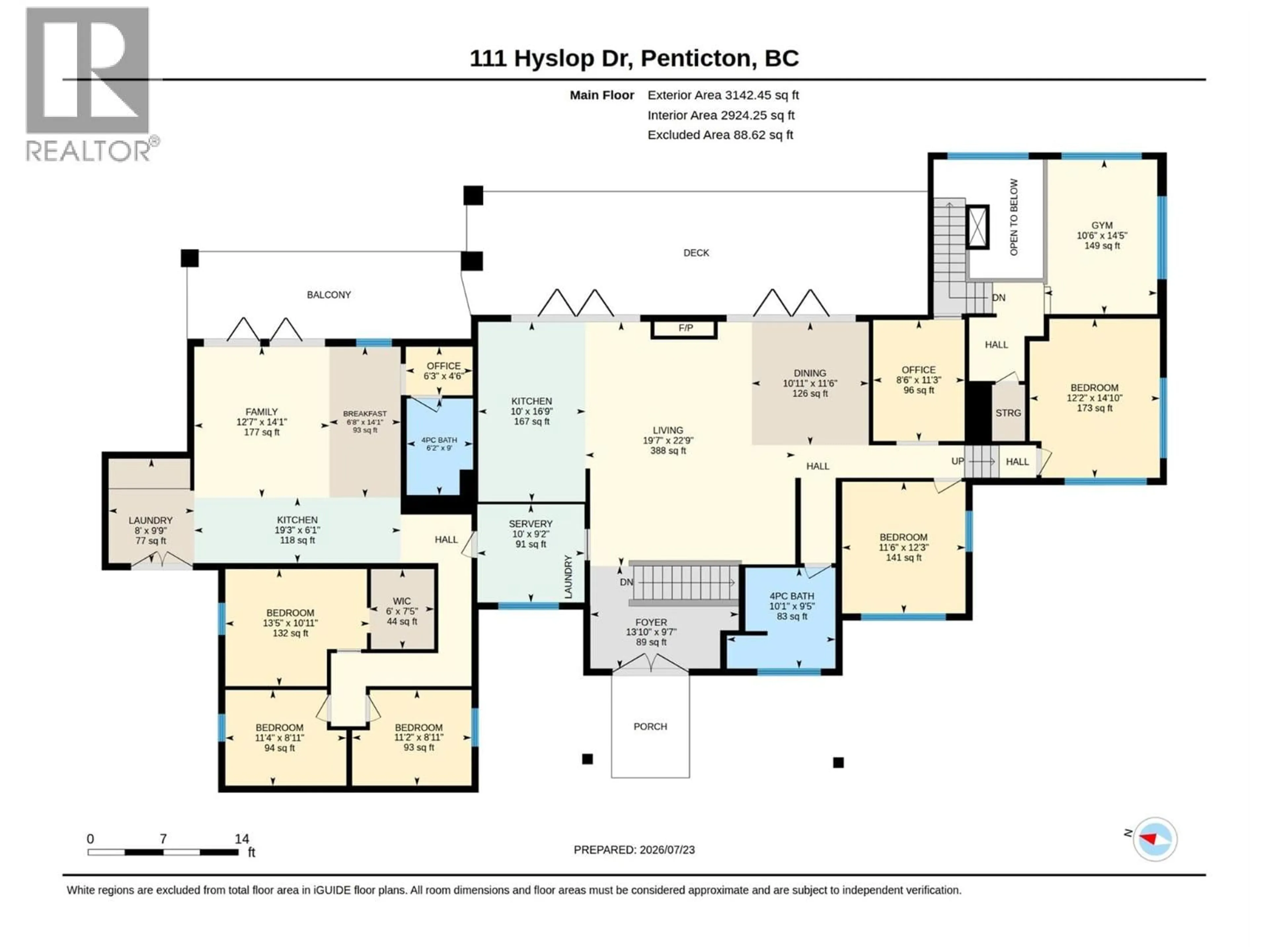 Floor plan for 111 HYSLOP DRIVE, Penticton British Columbia V2A9A1