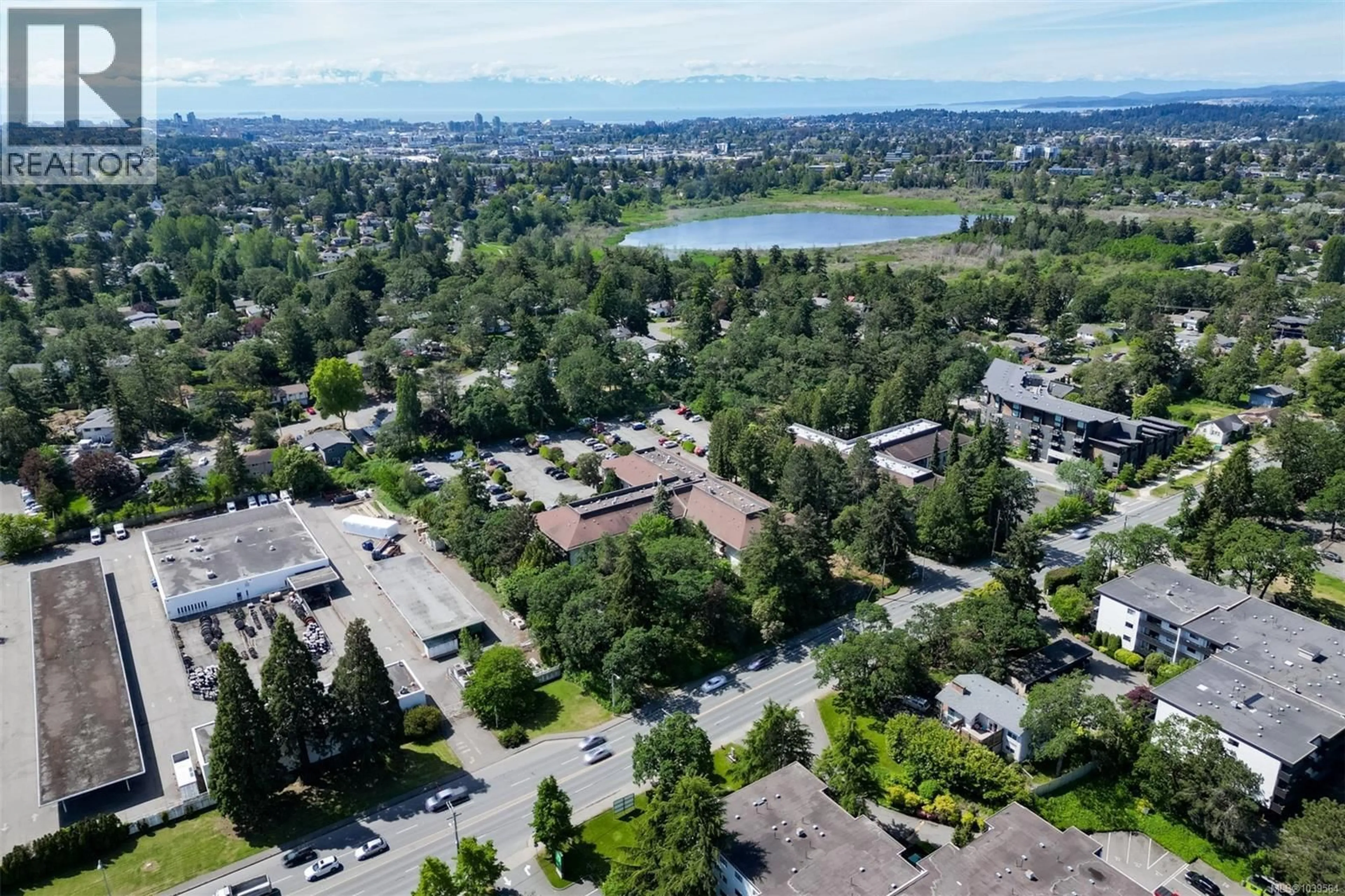 A pic from outside/outdoor area/front of a property/back of a property/a pic from drone, mountain view for 409 - 1009 MCKENZIE AVENUE, Saanich British Columbia V8X4B1