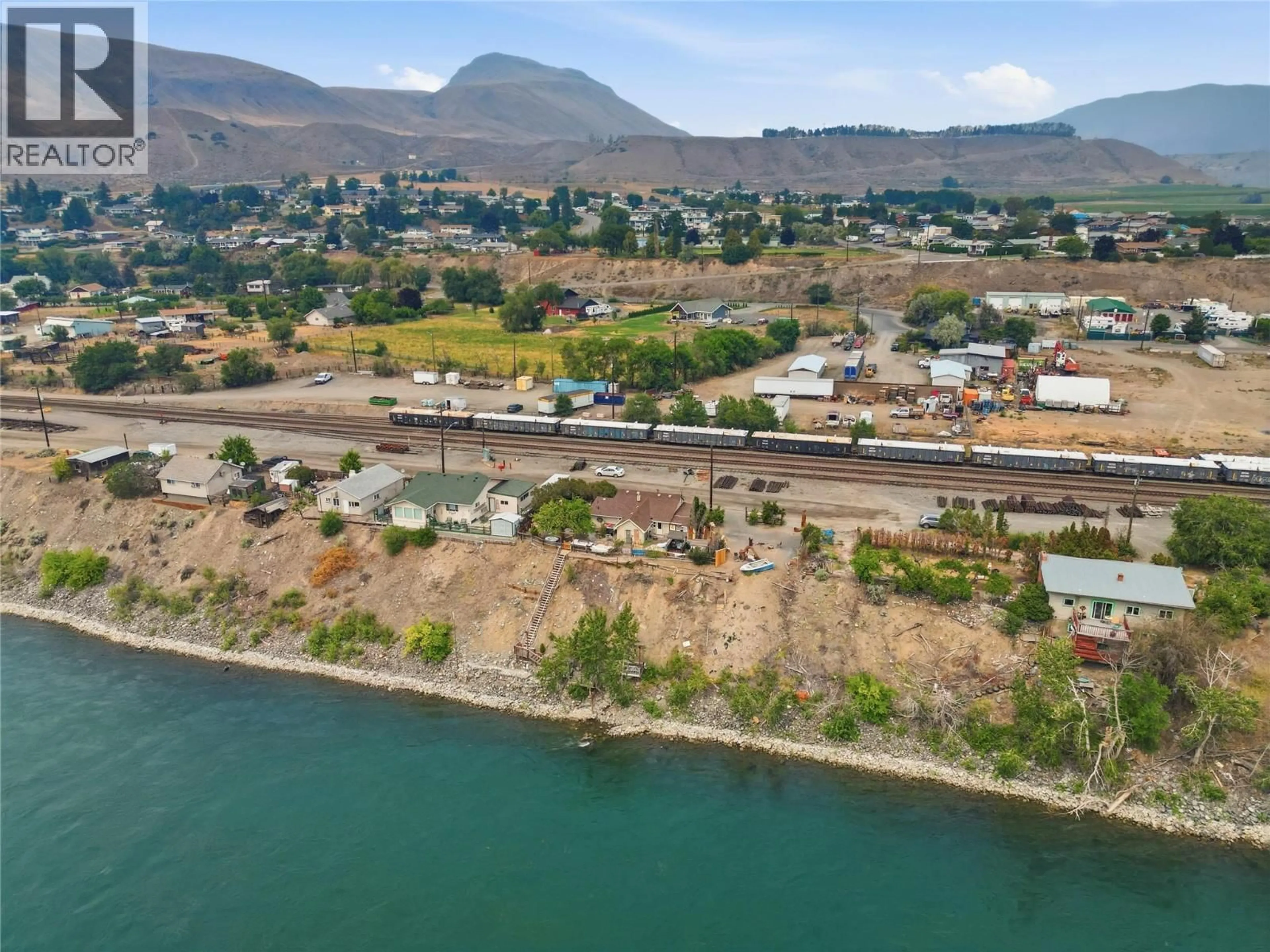 A pic from outside/outdoor area/front of a property/back of a property/a pic from drone, water/lake/river/ocean view for 201 CNR RIGHT OF WAY, Ashcroft British Columbia V0K1A0