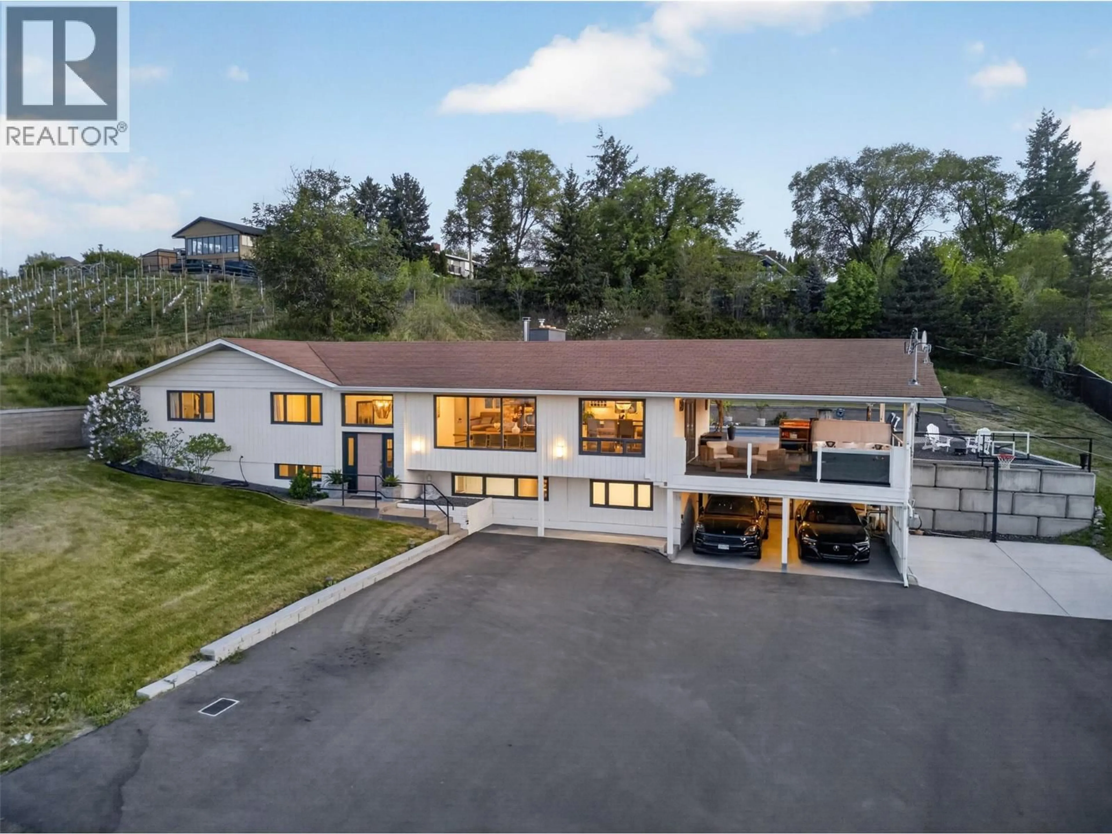 A pic from outside/outdoor area/front of a property/back of a property/a pic from drone, unknown for 2351 BOUCHERIE ROAD, West Kelowna British Columbia V1Z2E7