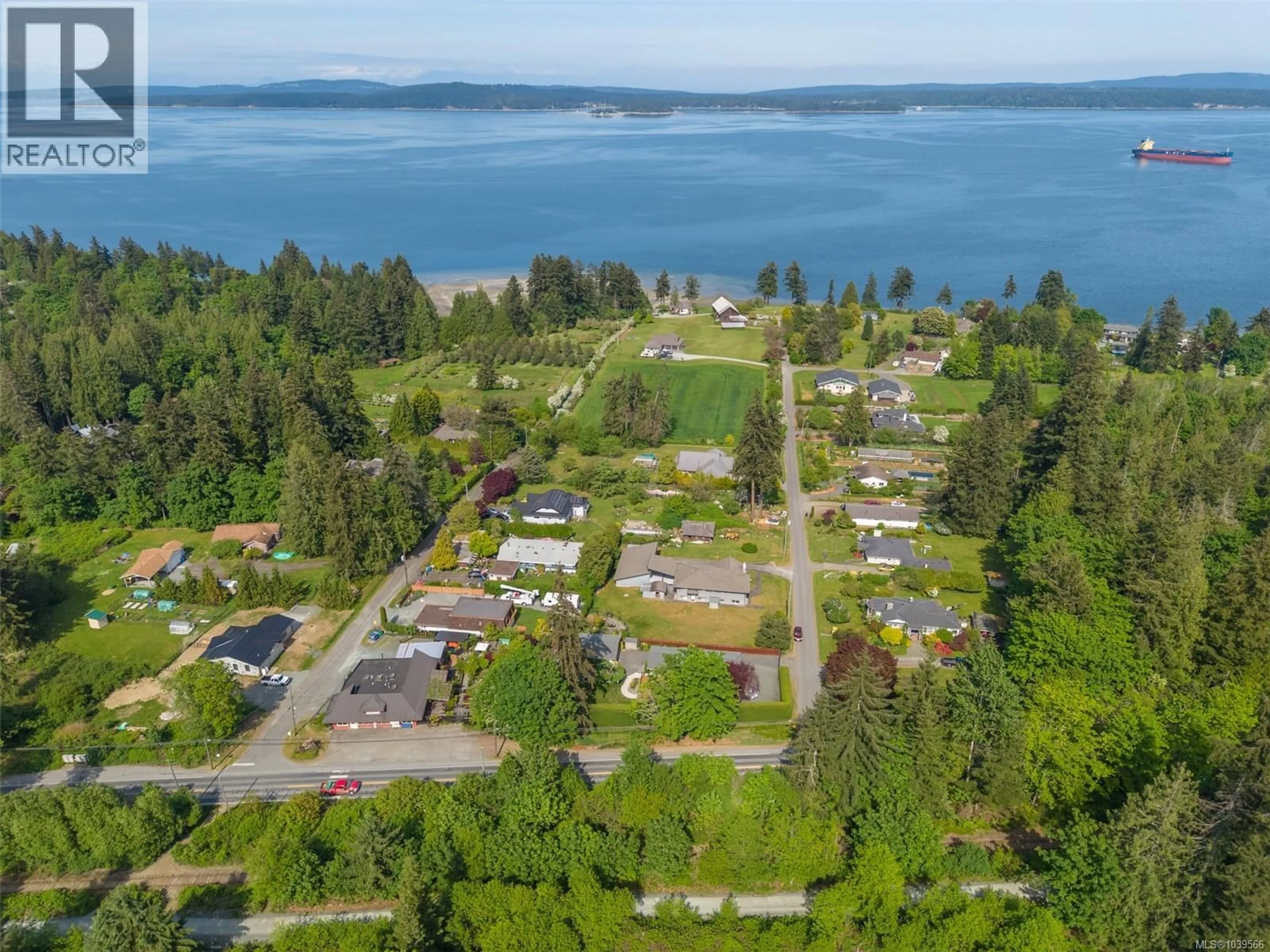 A pic from outside/outdoor area/front of a property/back of a property/a pic from drone, water/lake/river/ocean view for 3475 SEACLOUD ROAD, Saltair British Columbia V0R1K2