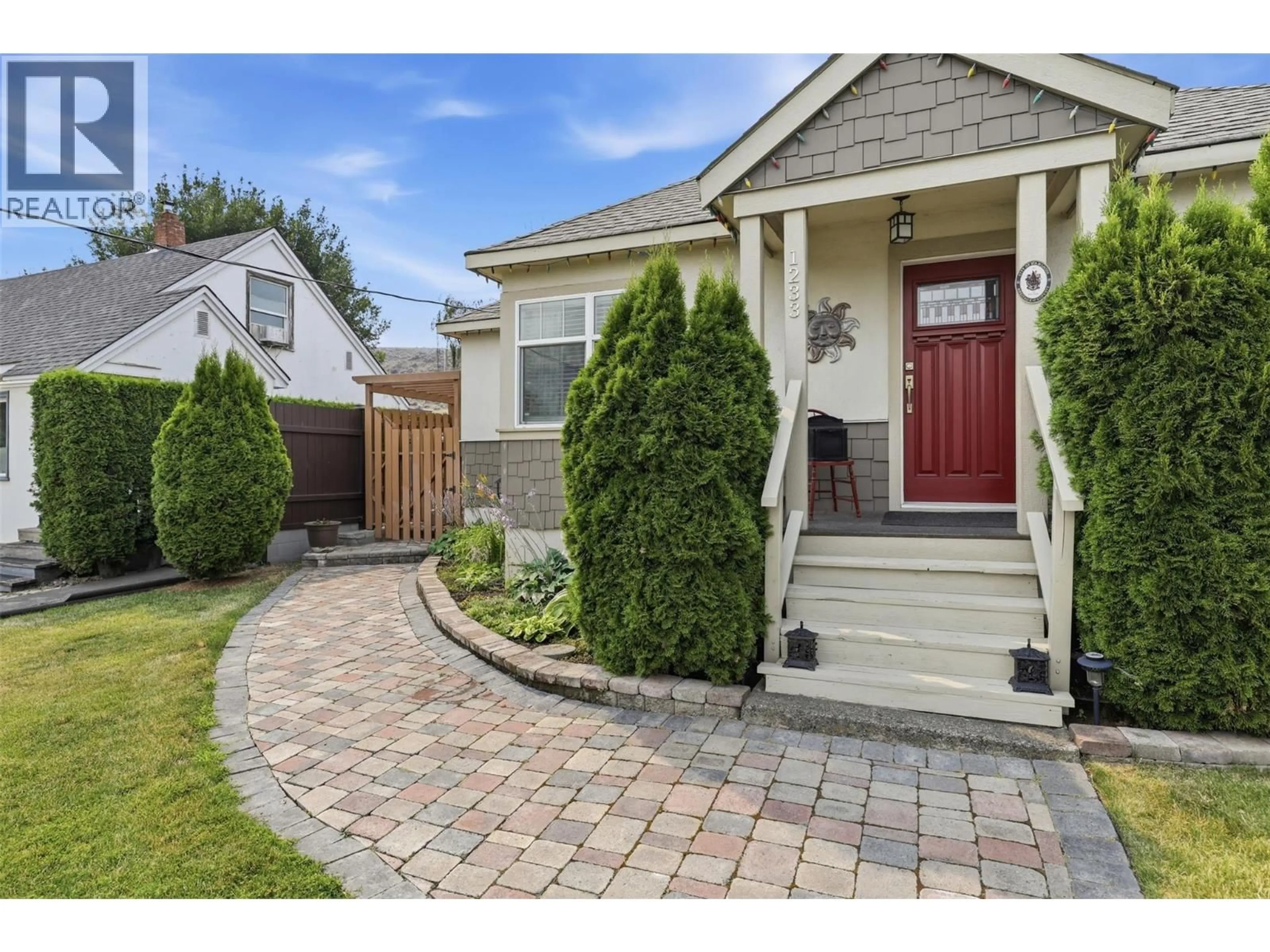 Home with brick exterior material, street for 1233 PINE STREET, Kamloops British Columbia V2C3A8