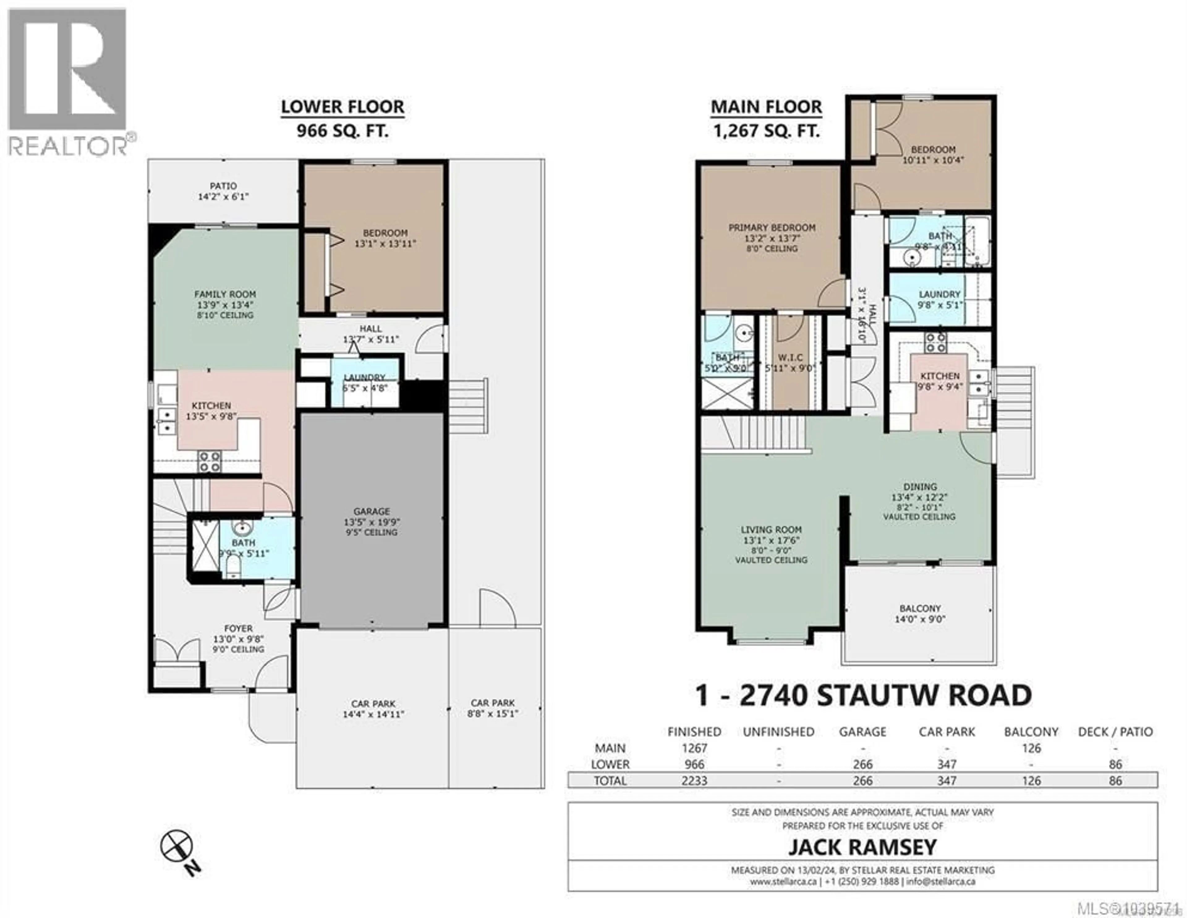 Floor plan for 1 - 2740 STAUTW ROAD, Central Saanich British Columbia V8M0A8