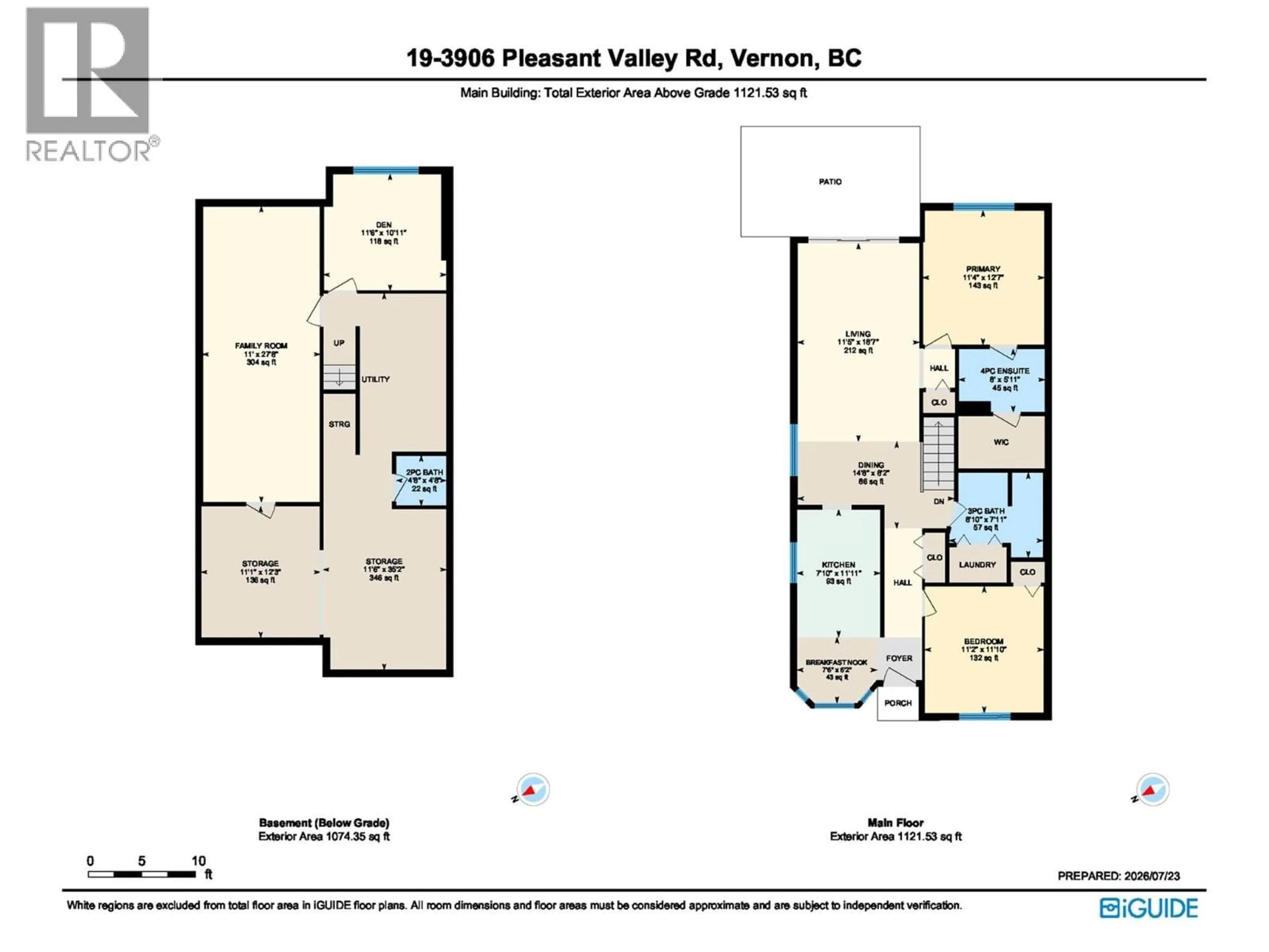 Floor plan for 19 - 3906 PLEASANT VALLEY ROAD, Vernon British Columbia V1T4L9