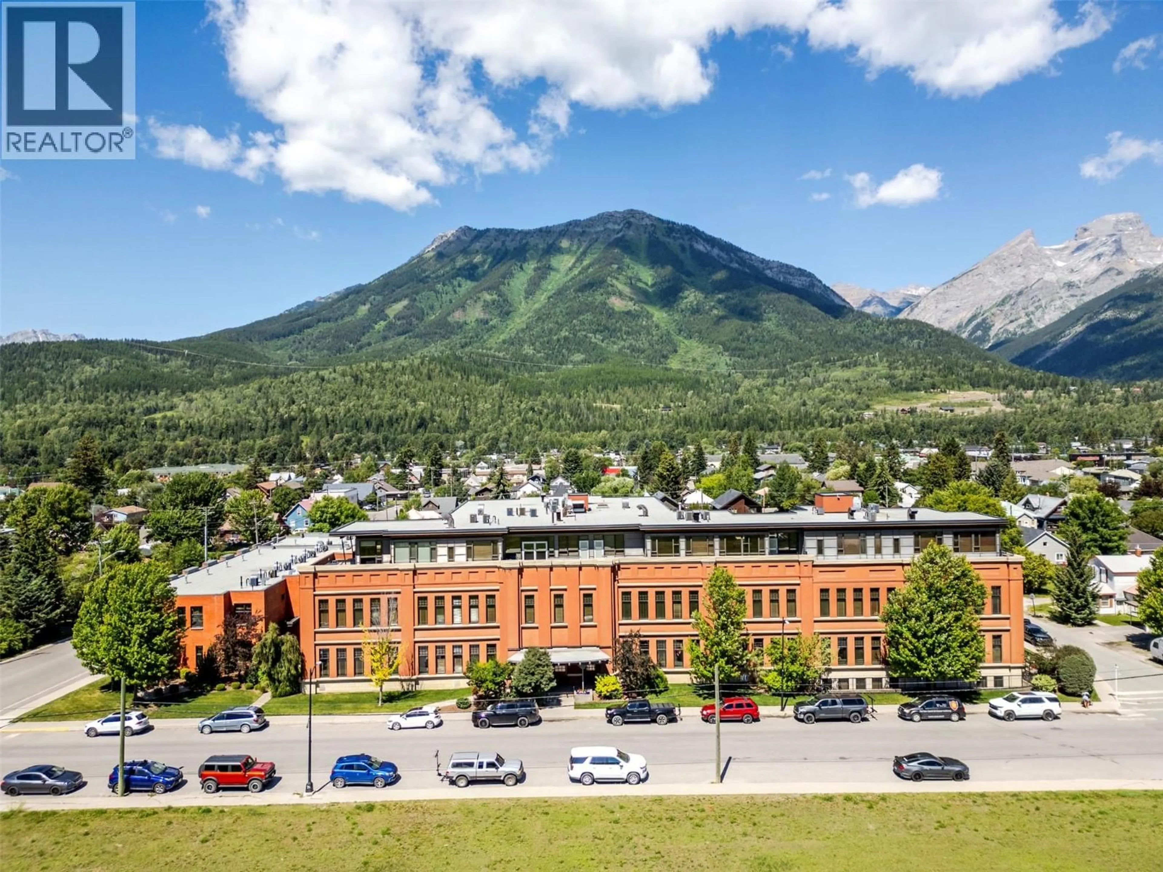 A pic from outside/outdoor area/front of a property/back of a property/a pic from drone, mountain view for 103A - 901 2ND AVENUE, Fernie British Columbia V0B1M0