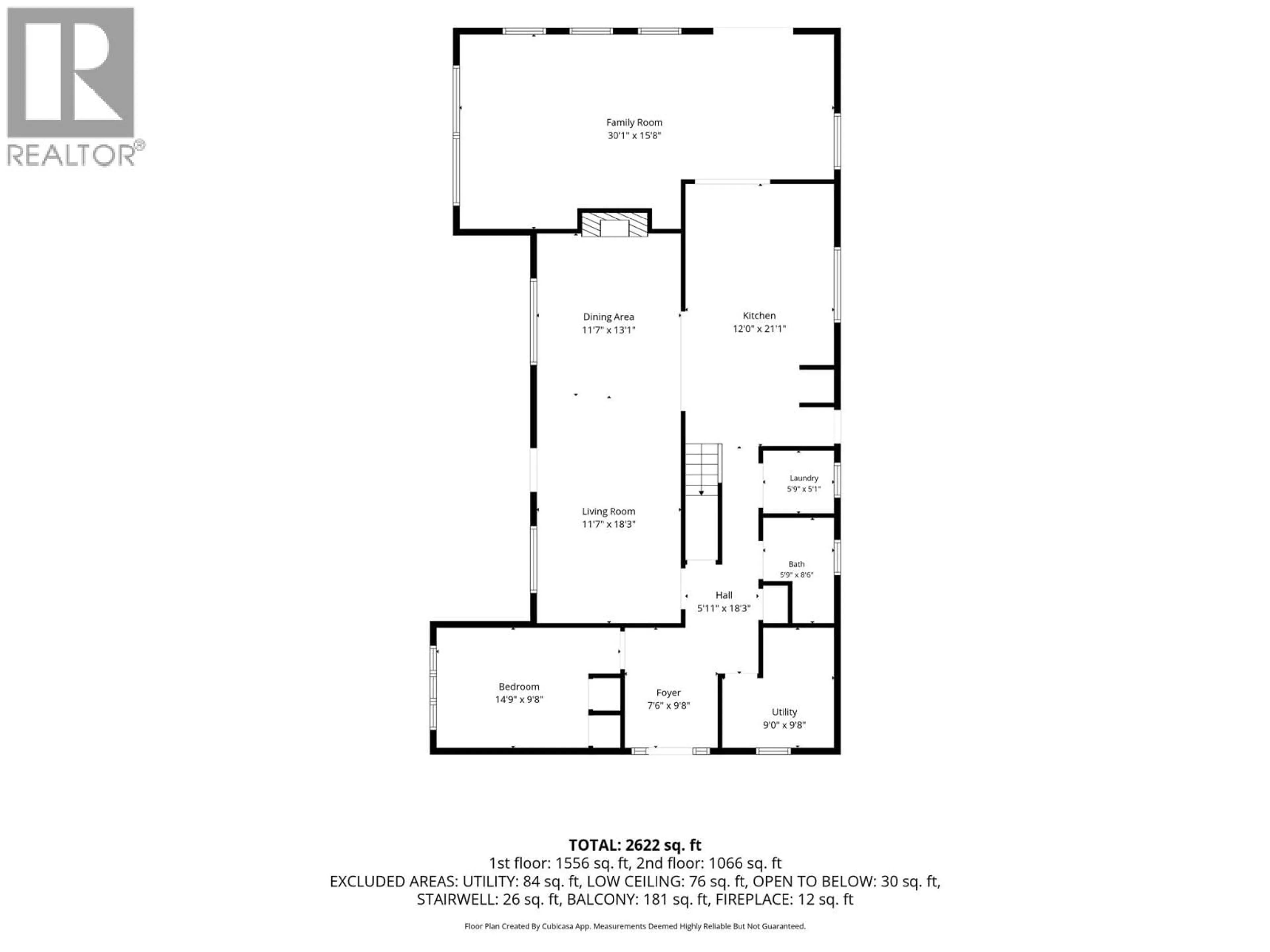 Floor plan for 694 MCCLURE ROAD, Kelowna British Columbia V1W1M1