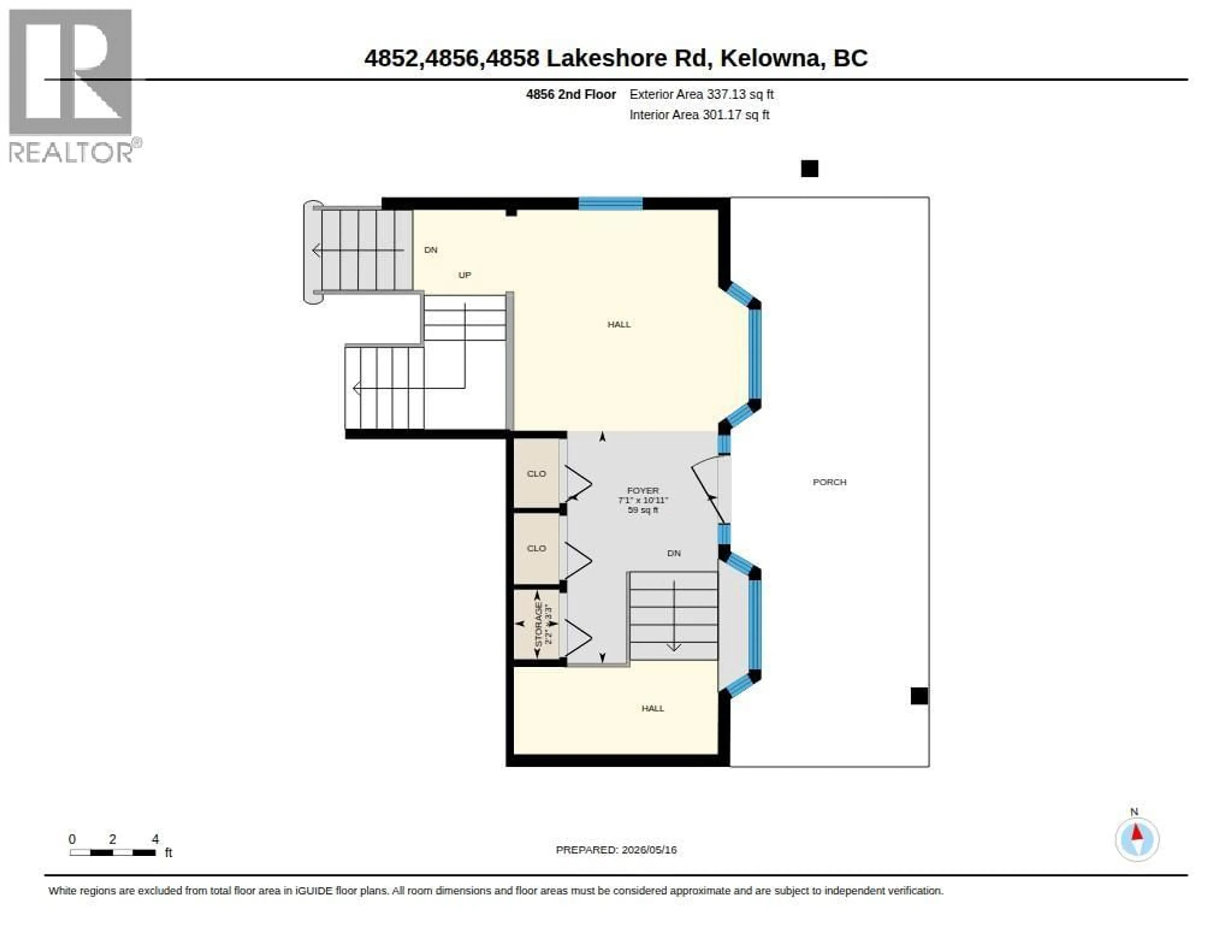 Floor plan for 4852-4858 LAKESHORE ROAD, Kelowna British Columbia V1W4H7