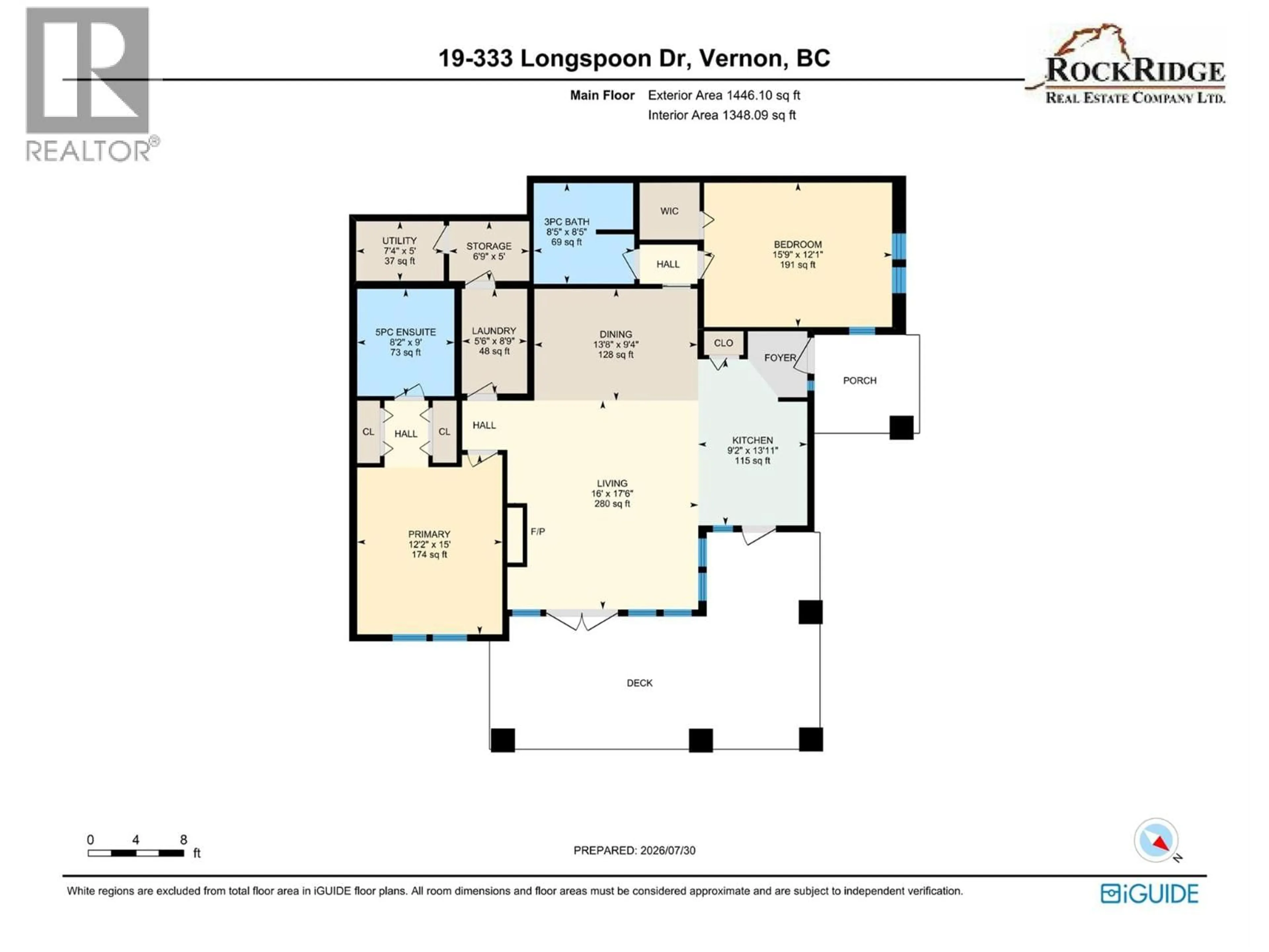 Floor plan for 19 - 333 LONGSPOON DRIVE, Vernon British Columbia V1H2L1