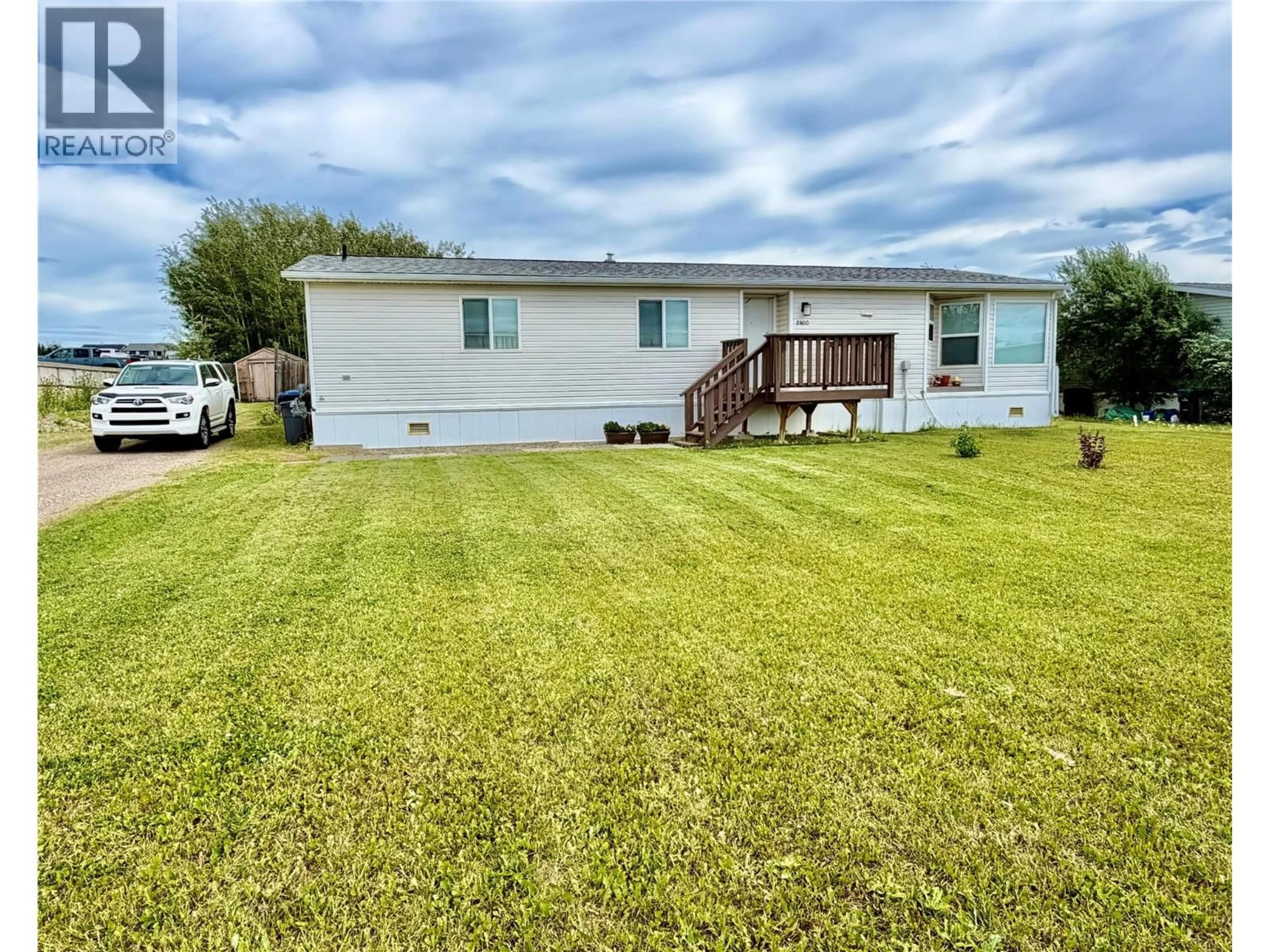 A pic from outside/outdoor area/front of a property/back of a property/a pic from drone, water/lake/river/ocean view for 8400 21 STREET, Dawson Creek British Columbia V1G0G7